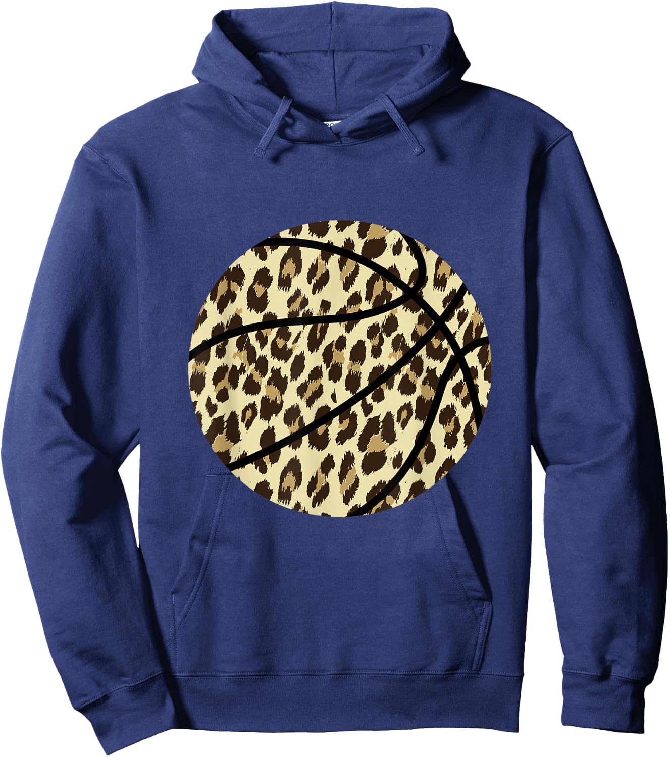 Basketball Leopard Bball Basketballer Basketball Player Hoodie - Hoodie | Navy