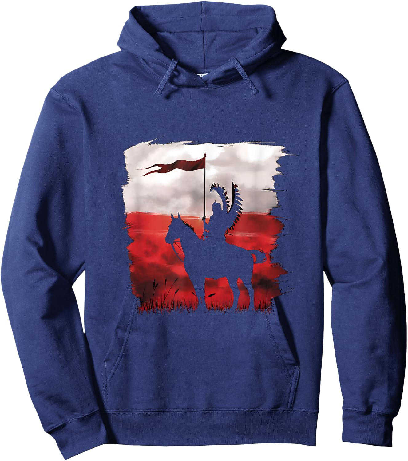Flag of Polish National Day Hussar Husaria Poland Poland Hoodie - Hoodie | Navy