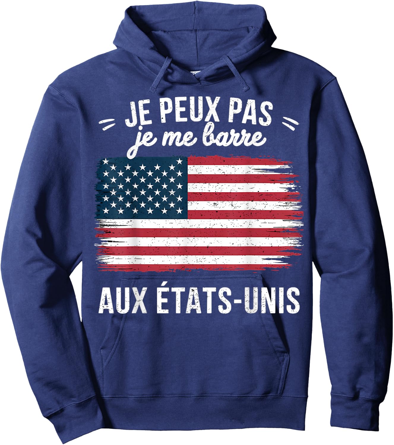 I Can't I Bar USA USA Flag America , Black, S Hoodie - Hoodie | Navy