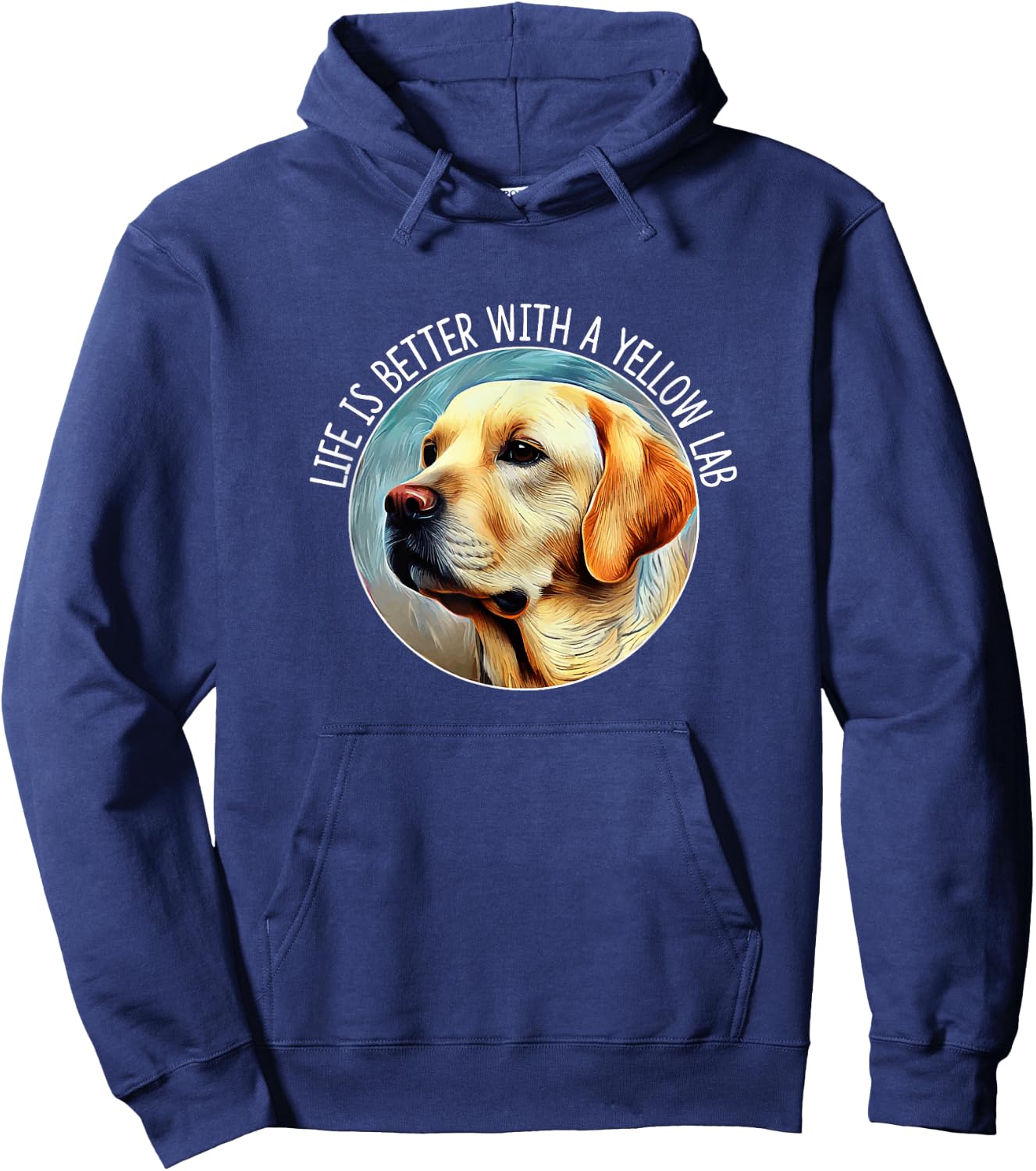 Life Is Better With A Yellow Lab Hoodie - Hoodie | Navy