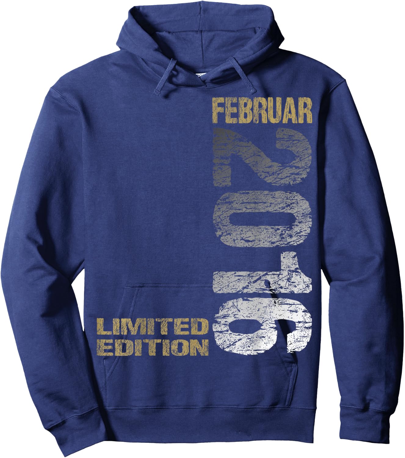 February 2016 Boy Girl 8th Birthday Limited Edition , black Hoodie - Hoodie | Navy