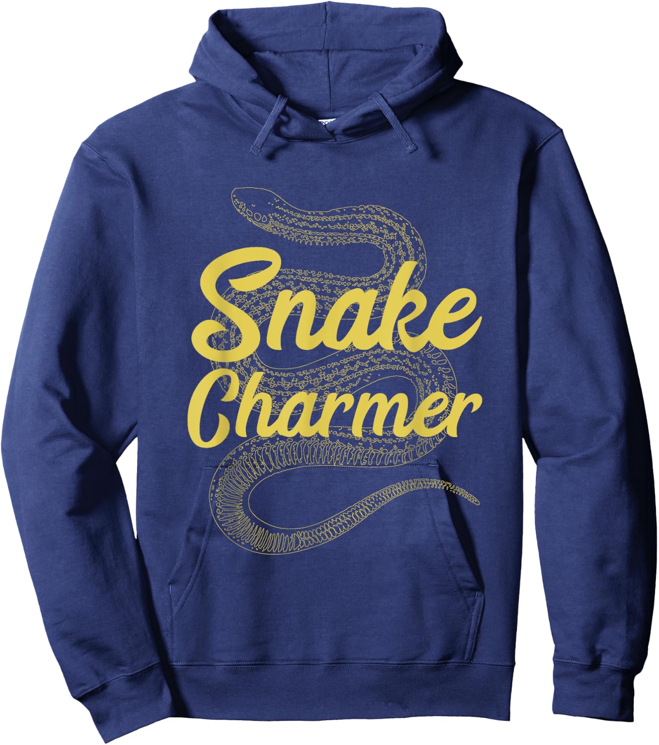 Snake Charmer Coiled Serpent Vintage Reptile Lover Hoodie - Hoodie | Navy