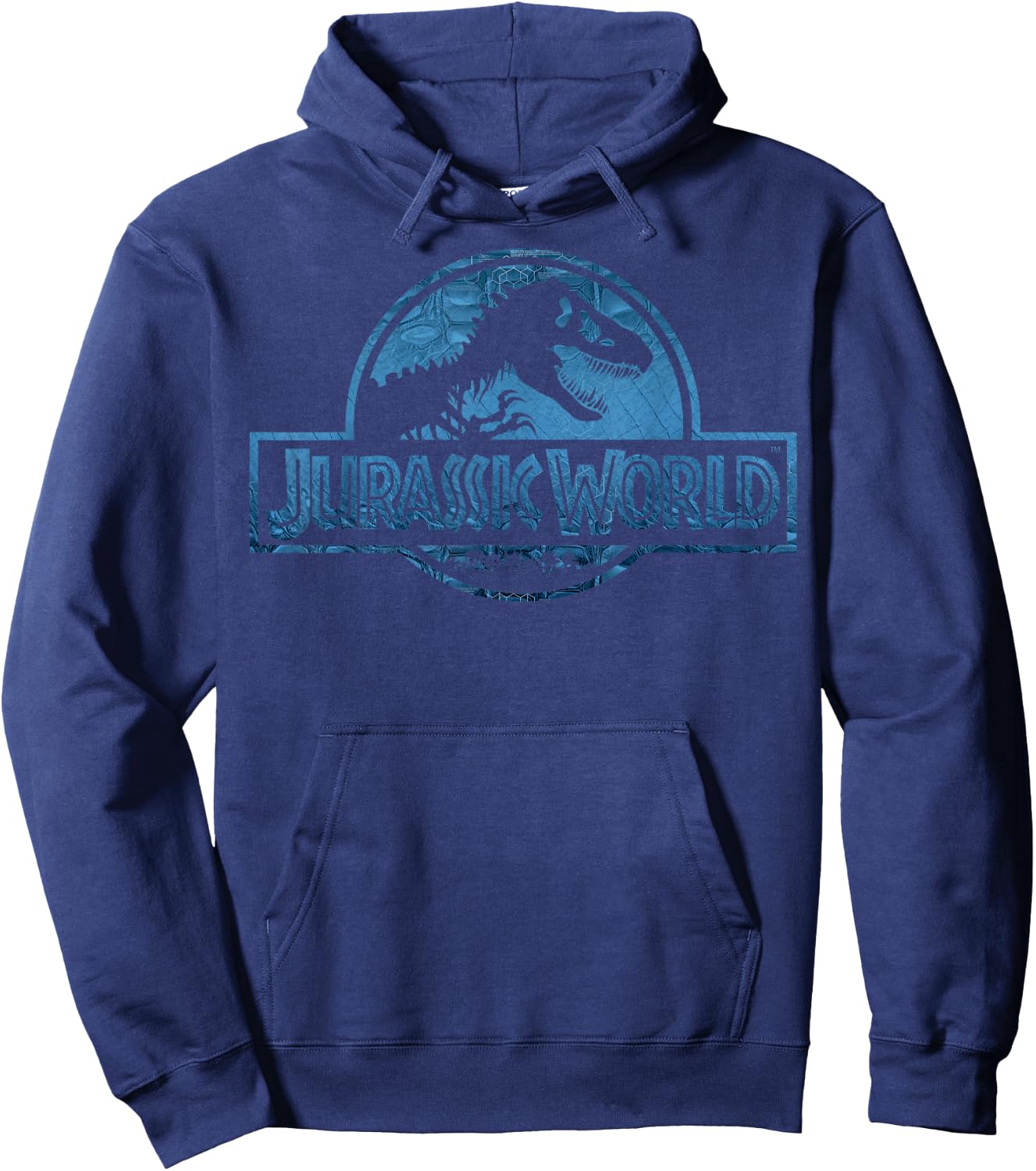 Jurassic World Blue Dinosaur Scale Logo Hoodie - Hoodie | Navy