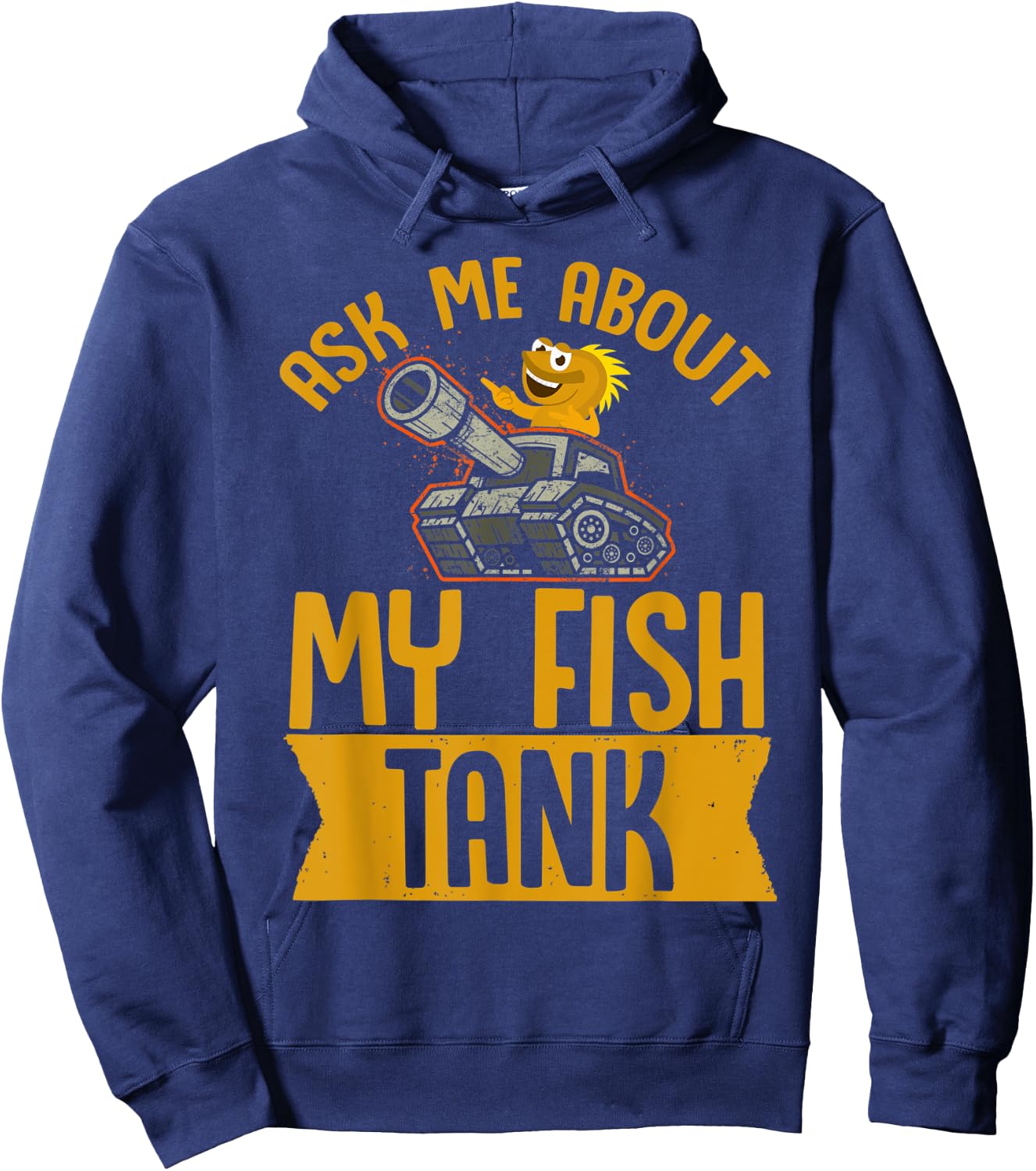 Ask Me About My Fish Tank Aquarium Lovers Fish Tank Hoodie - Hoodie | Navy