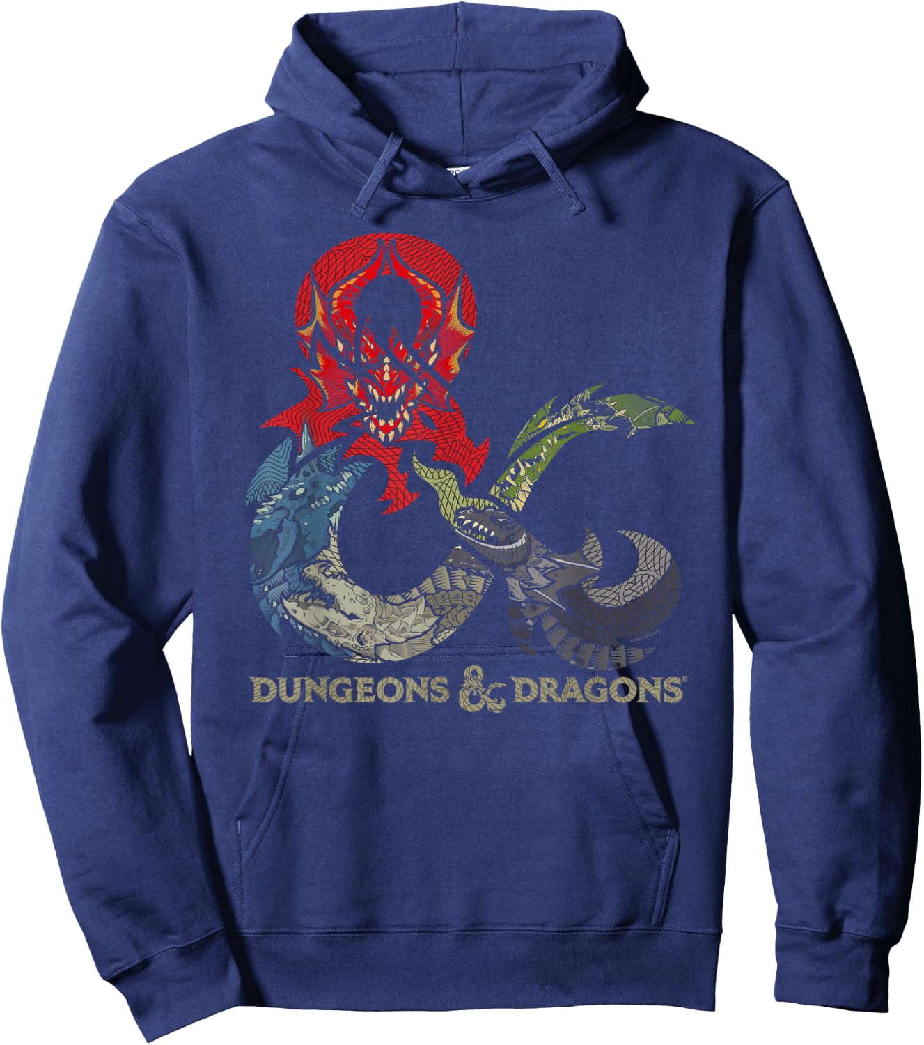 Dungeons & Dragons Dragon Ampersand Logo , black Hoodie - Hoodie | Navy