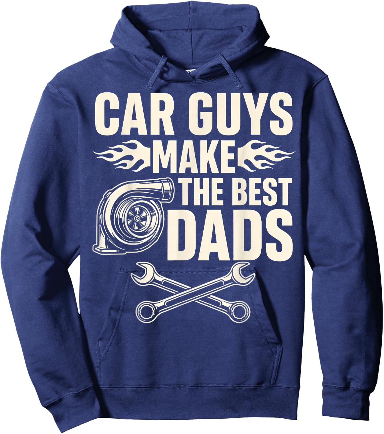 Car Guys Make The Best Dads Funny Fathers Day Mechanic Dad Hoodie - Hoodie | Navy