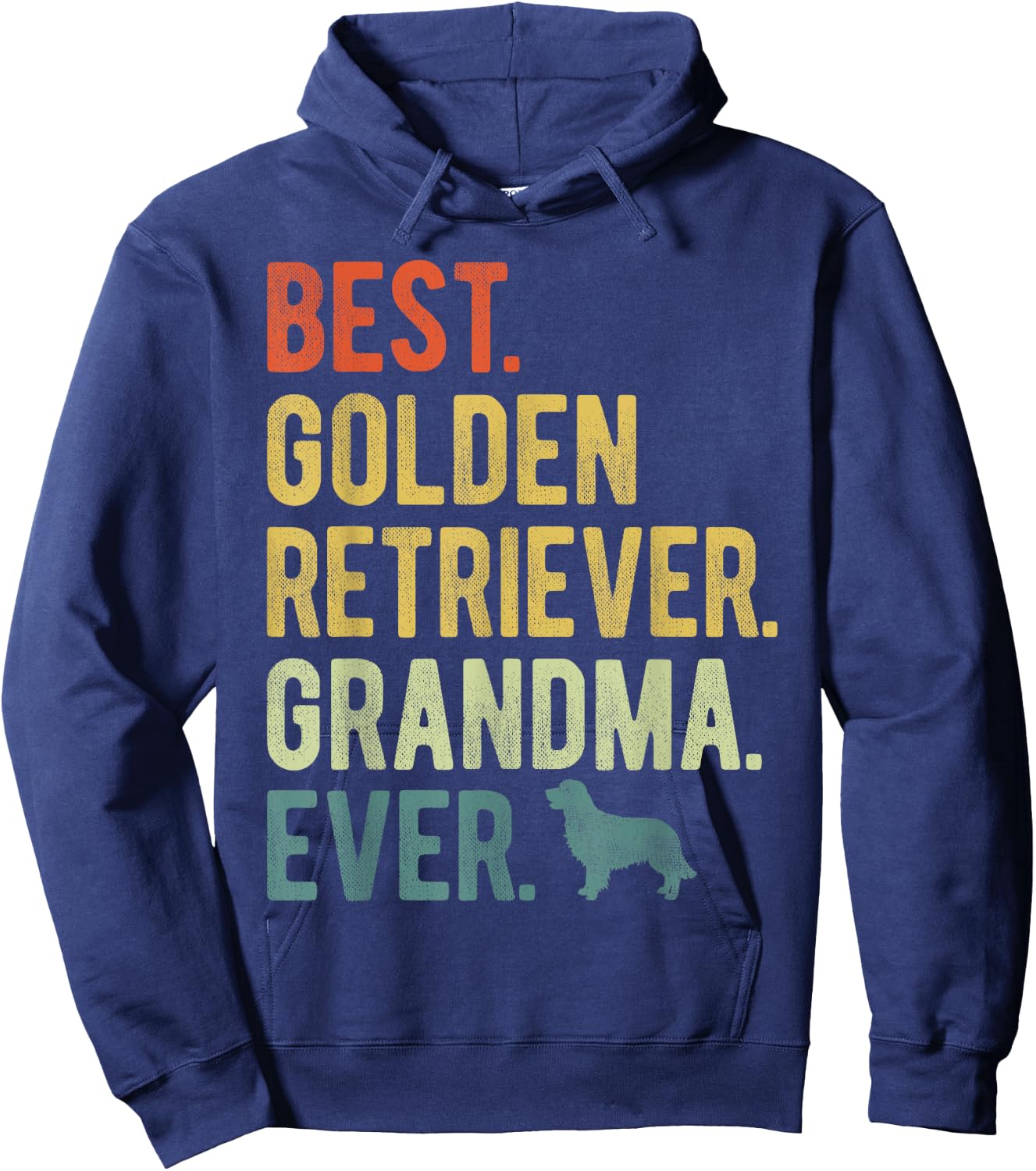 Best Golden Retriever Grandma Ever Dog Lovers Mother's Day Hoodie - Hoodie | Navy