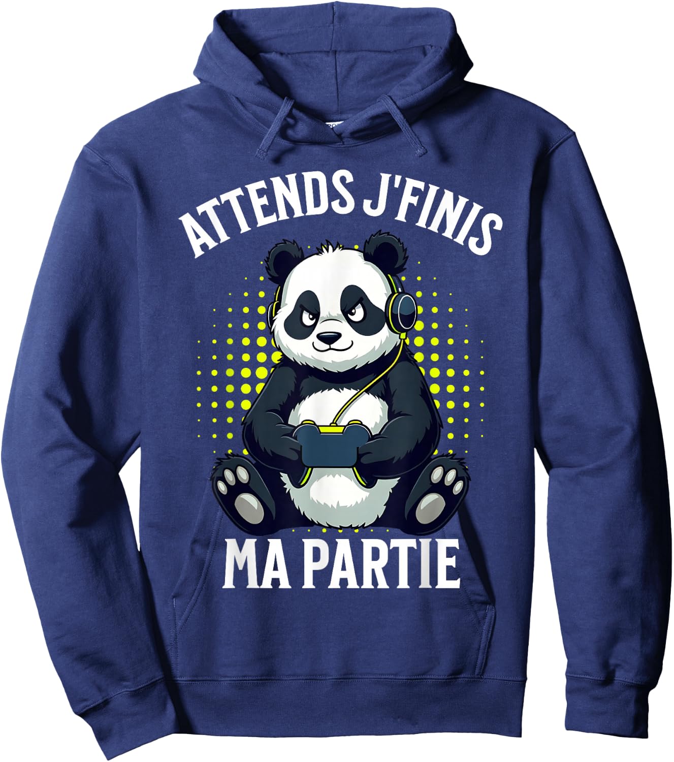 video games panda gaming boy gamer , Black, S Hoodie - Hoodie | Navy