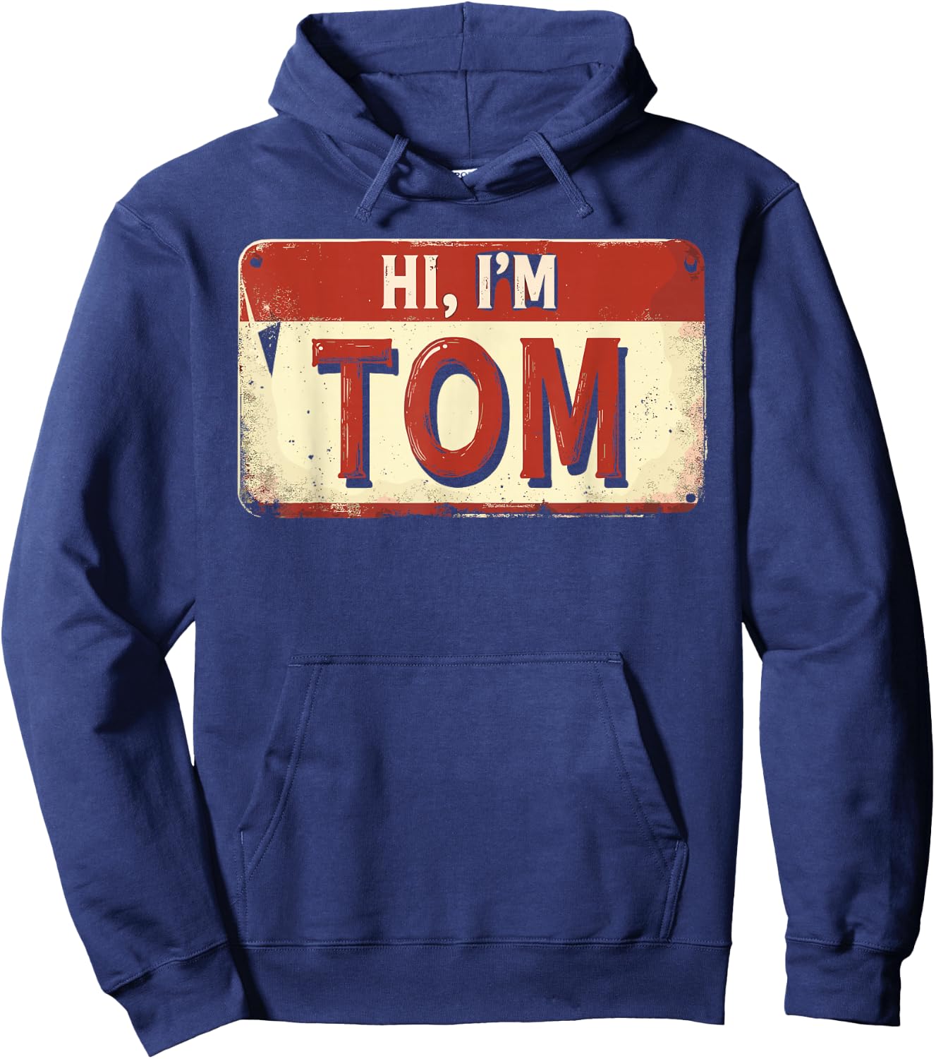 Hi I'm TOM Name Funny TOM Hoodie - Hoodie | Navy