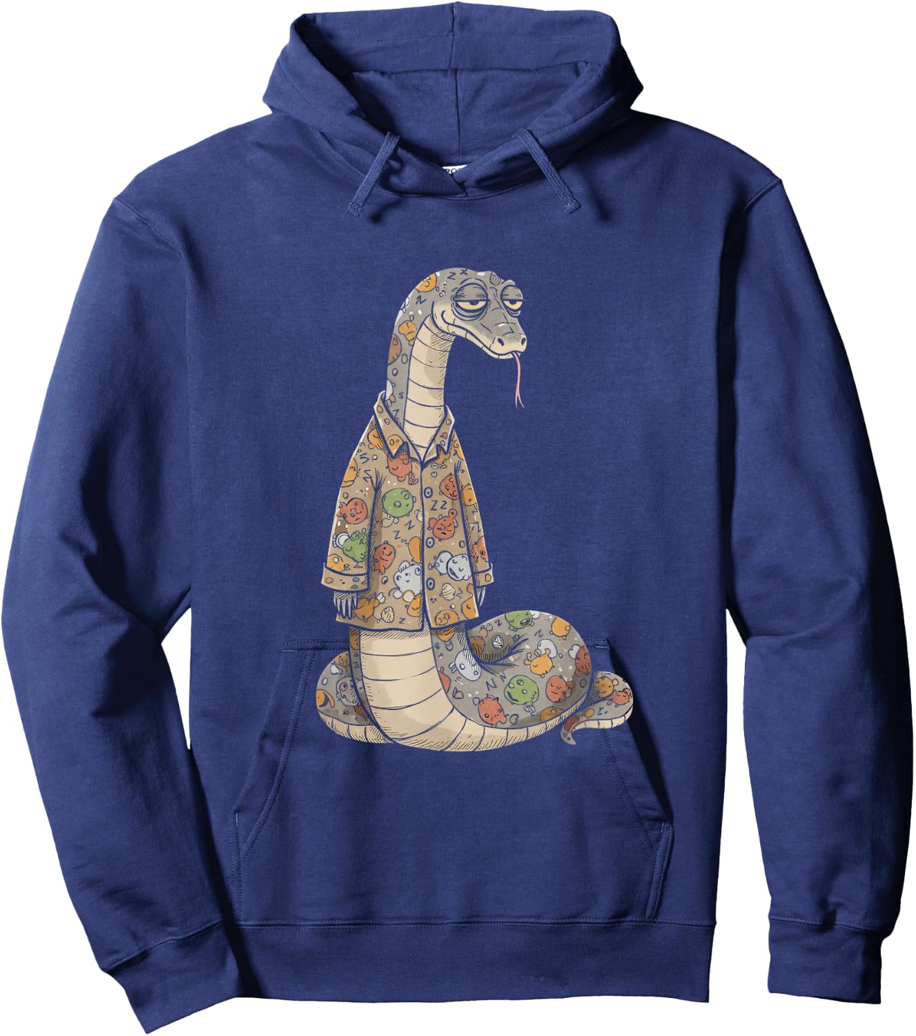 Funny Sleepy Snake Pajama Women Men Kids Boys And Girls Hoodie - Hoodie | Navy