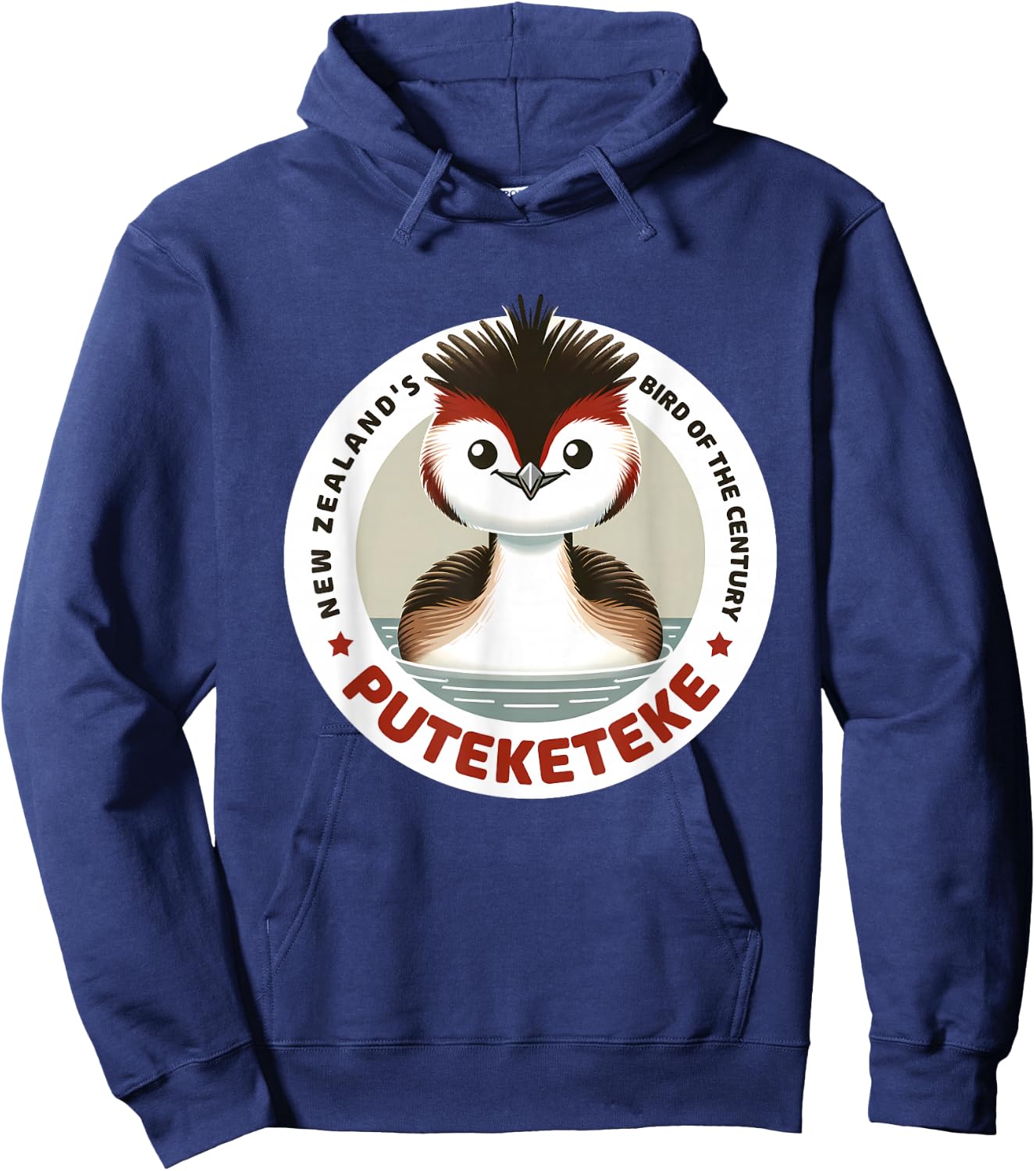 Puteketeke Bird New Zealand's Bird of the Century Hoodie - Hoodie | Navy