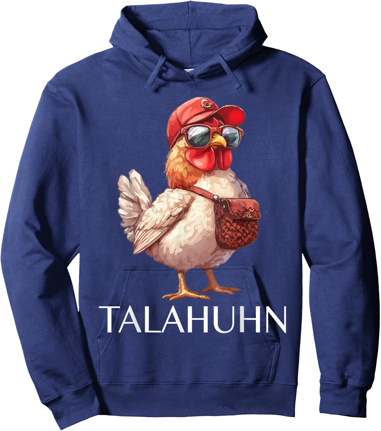 Talahuhn Spruch Lustig Tala Huhn Motiv , -Erwachsene, Schwarz, S Hoodie - Hoodie | Navy