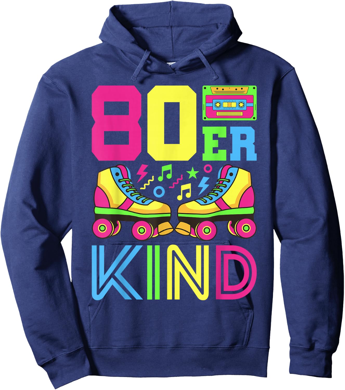 80s Child 80s Outfit 80s Costume 80s Party 80s , black Hoodie - Hoodie | Navy