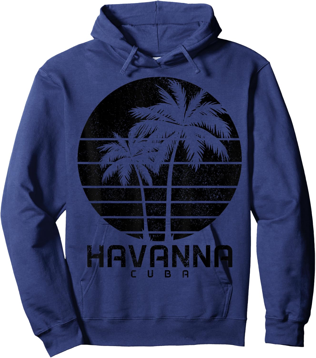 Havanna Kuba Vintage Palmen Strand Souvenir Pride Hoodie - Hoodie | Navy