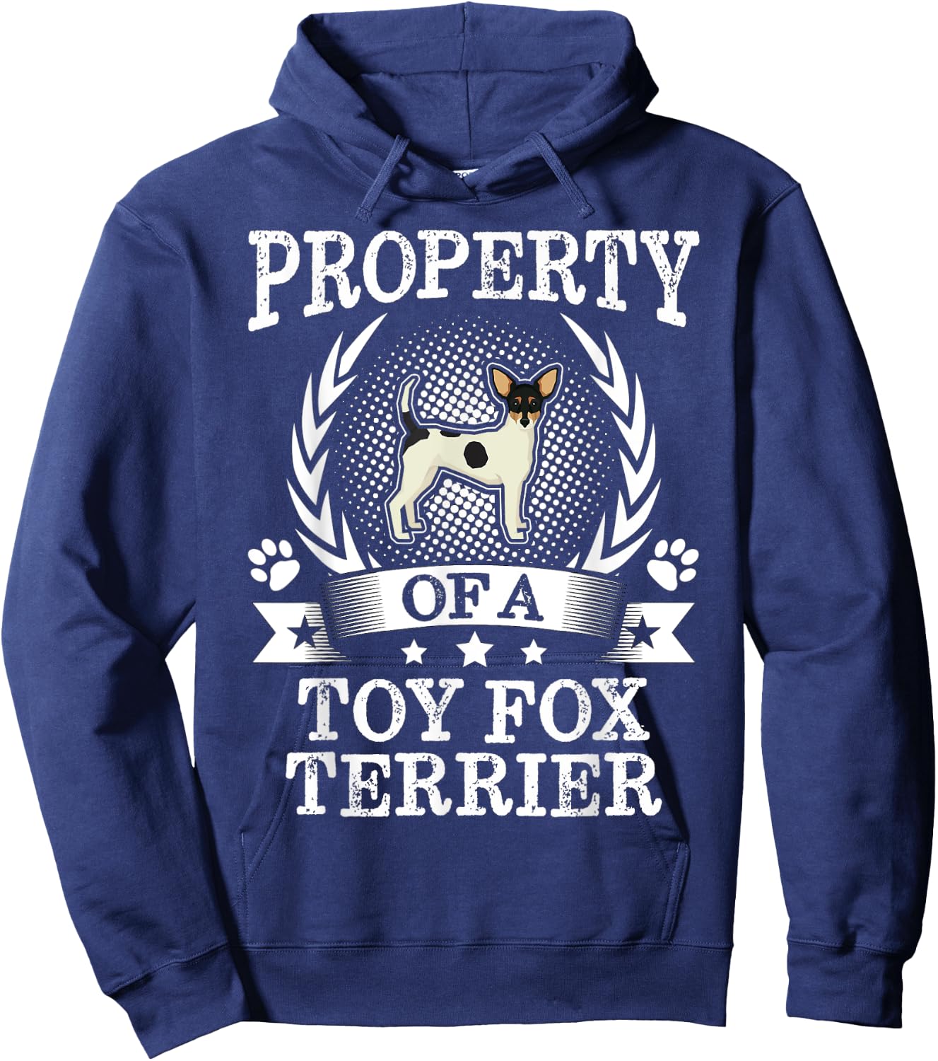 Property Of A Toy Fox Terrier Shirt Cute Dog Lover Gift Women Kids Hoodie - Hoodie | Navy
