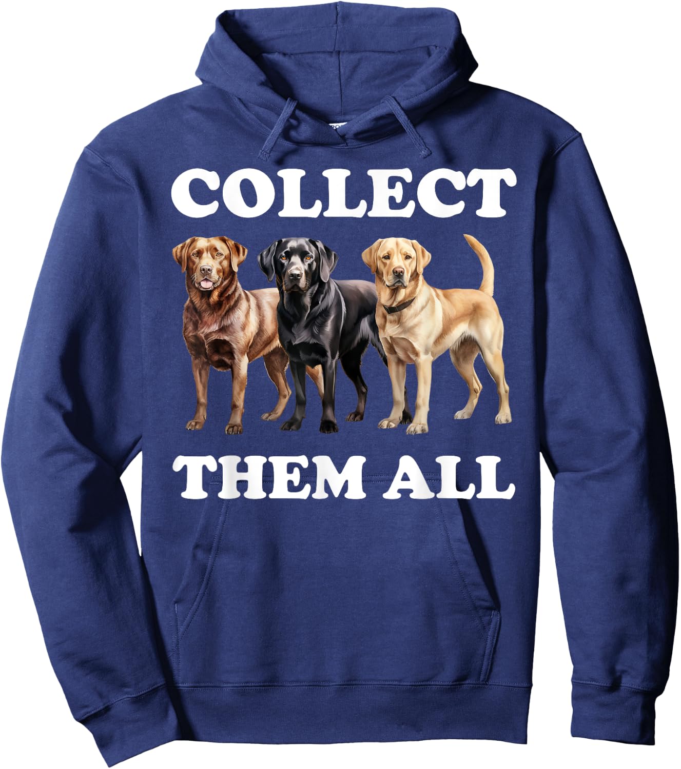 Funny Labrador Dog Men Women Kids Hoodie - Hoodie | Navy