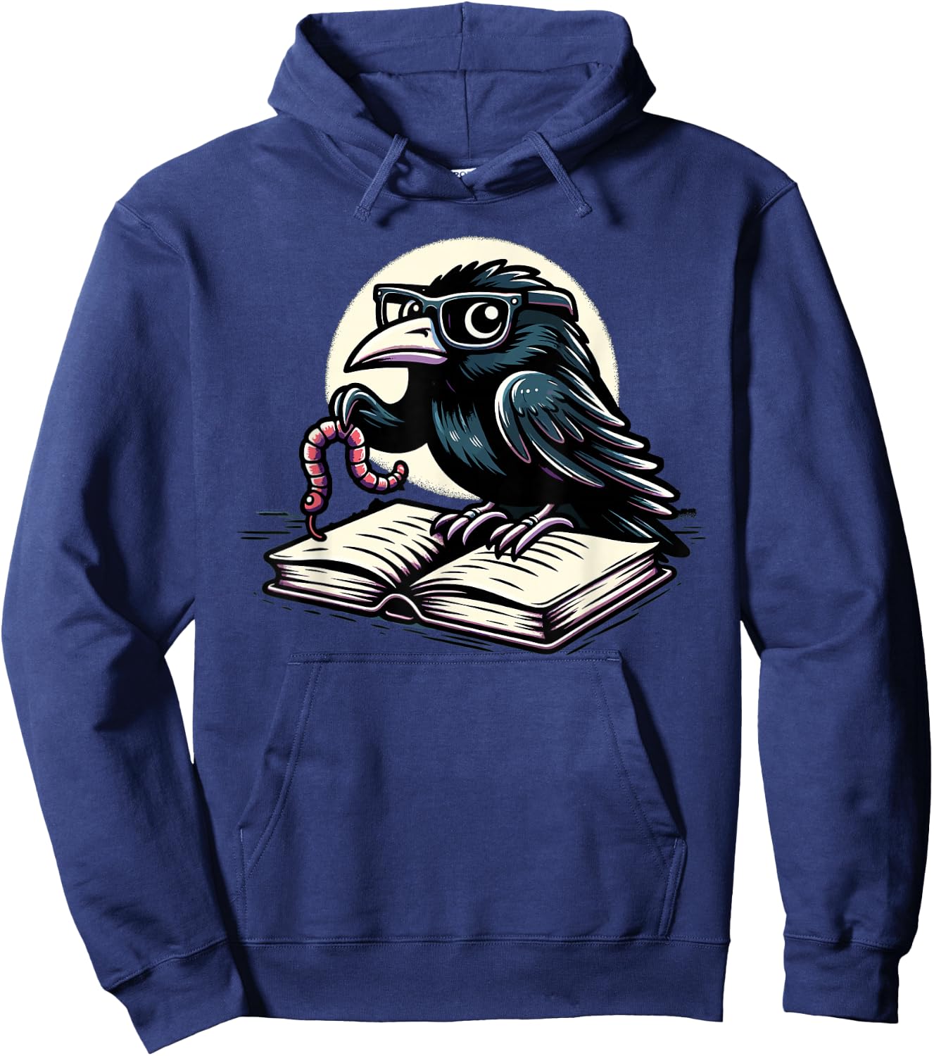 Edgar Allan Poe Raven Gothic Literature Macabre Poetry Hoodie - Hoodie | Navy