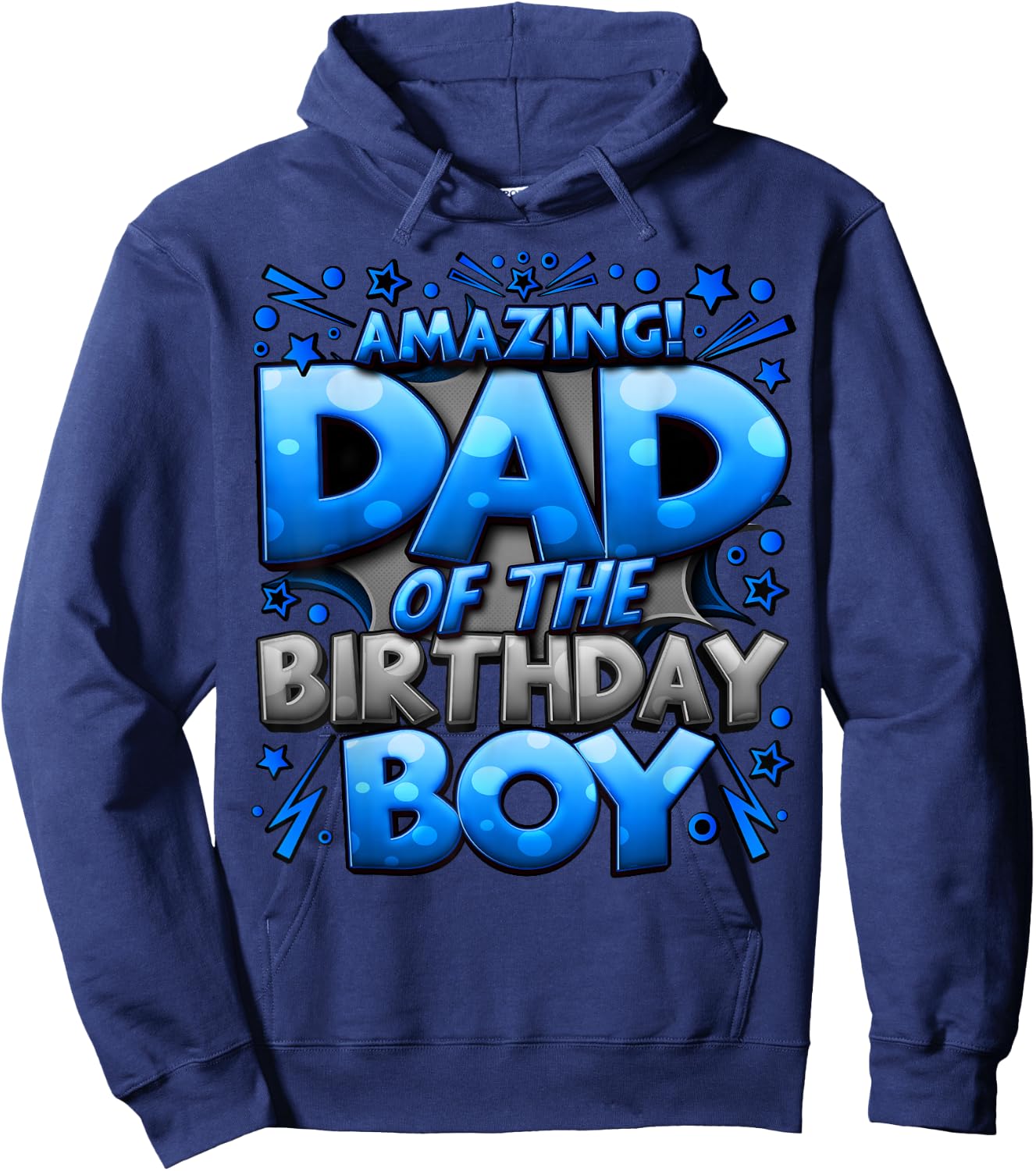 Dad of The Birthday Boy Matching Family Father Hoodie - Hoodie | Navy
