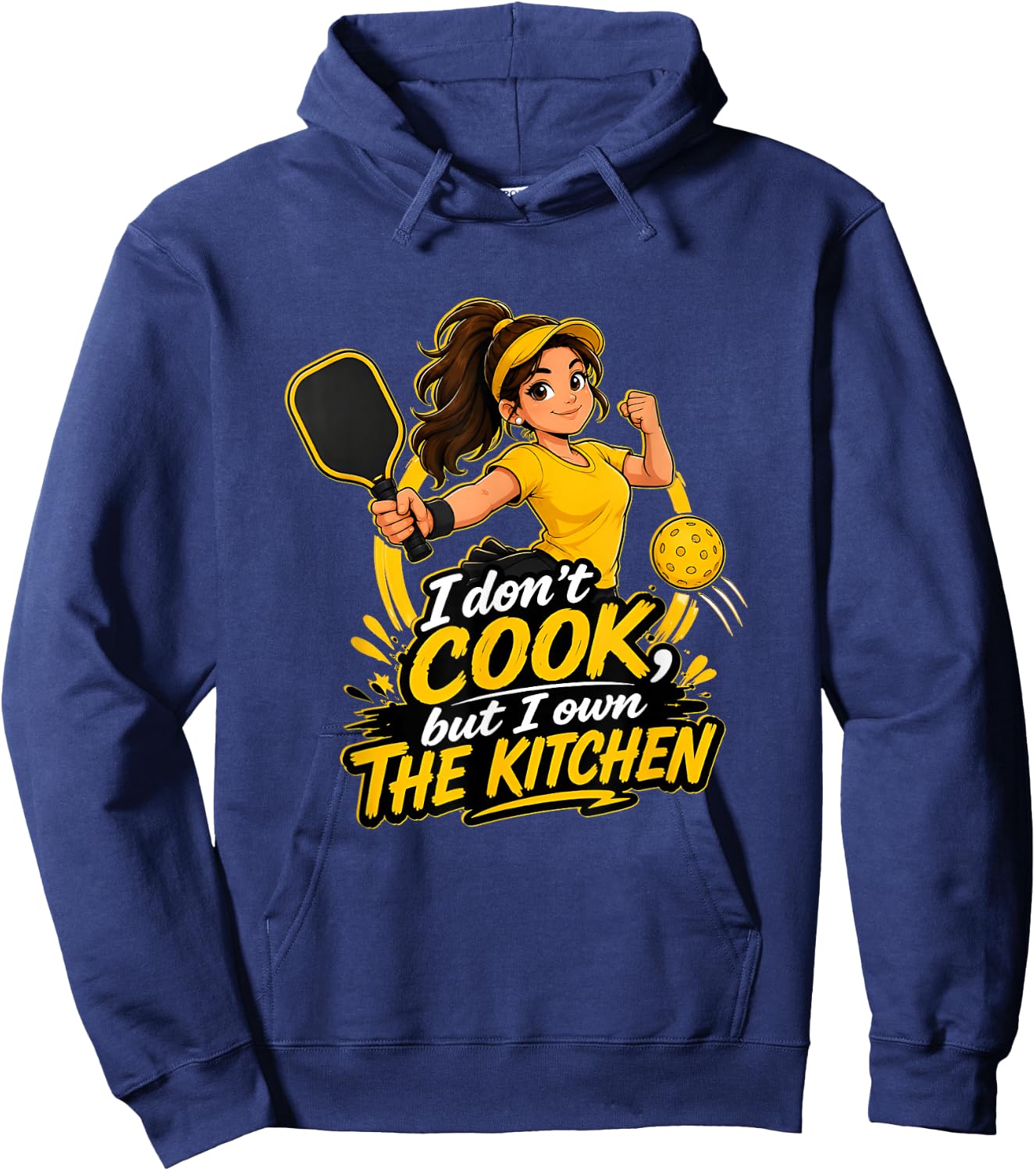 Funny Pickleball Shirts Dink Player Kitchen Joke Funny Meme Hoodie - Hoodie | Navy