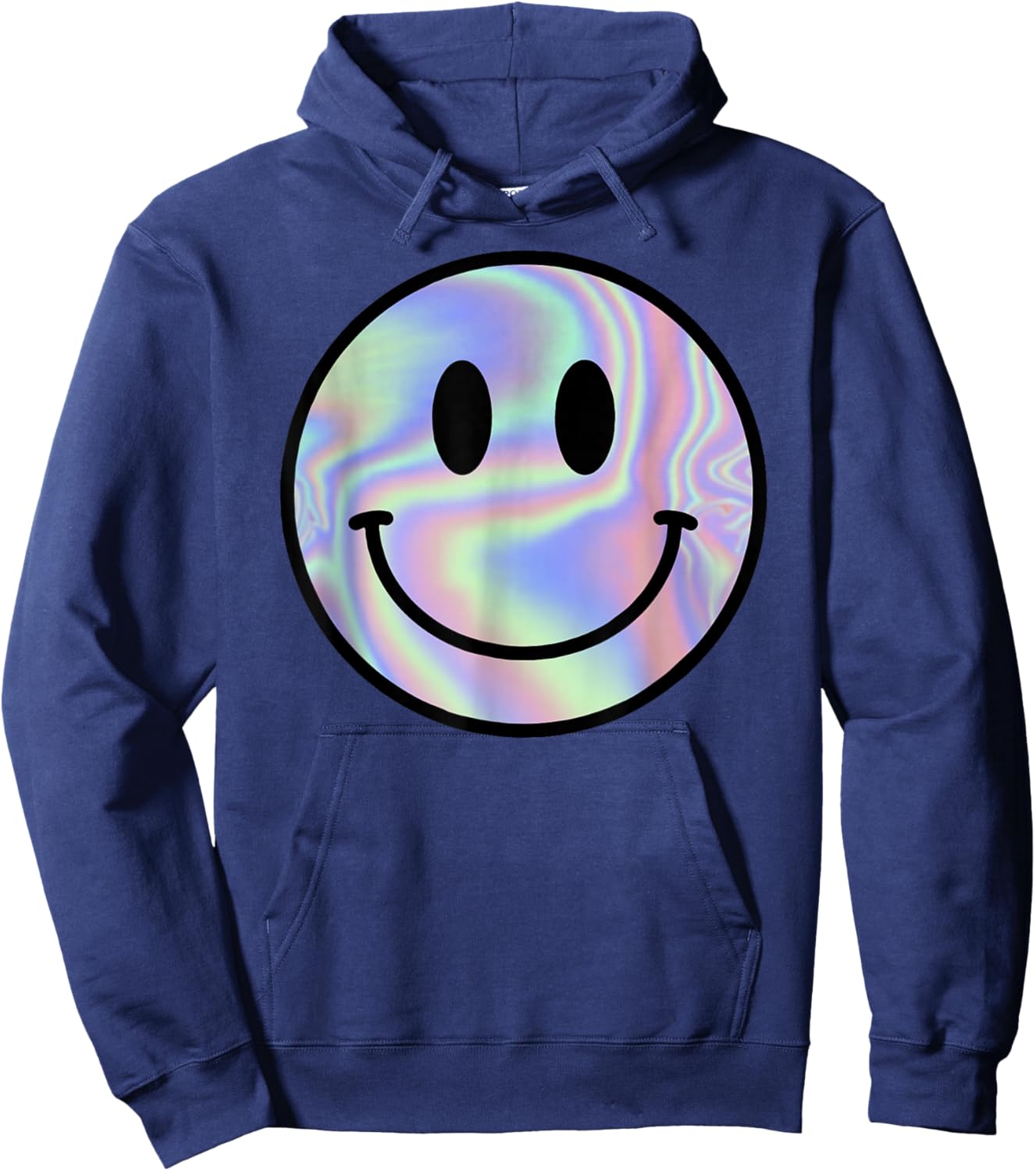 Smile Face Shirt Happy Smiling Face Rave EDM Music Party Hoodie - Hoodie | Navy