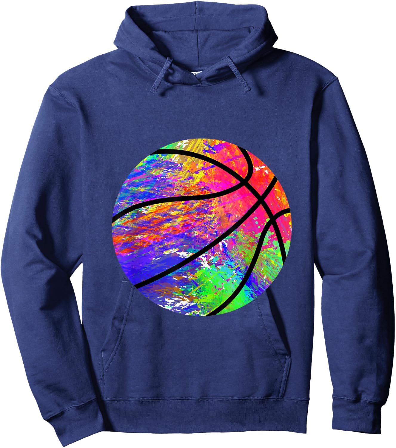 Basketball Splash Basketball Player Ball Sports Hoodie - Hoodie | Navy