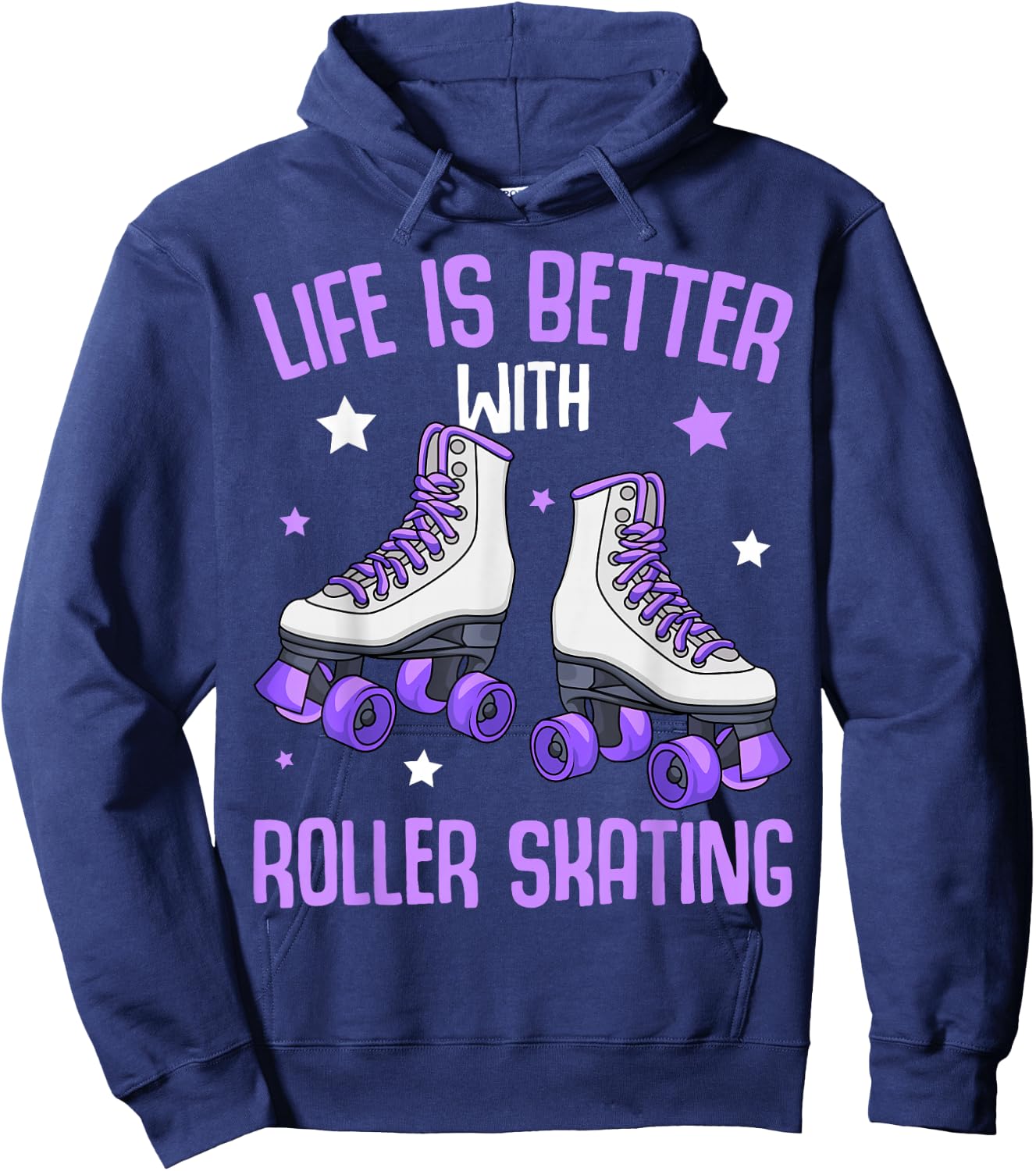 Roller Skates Girls Roller Girl Roller Skates Hoodie - Hoodie | Navy
