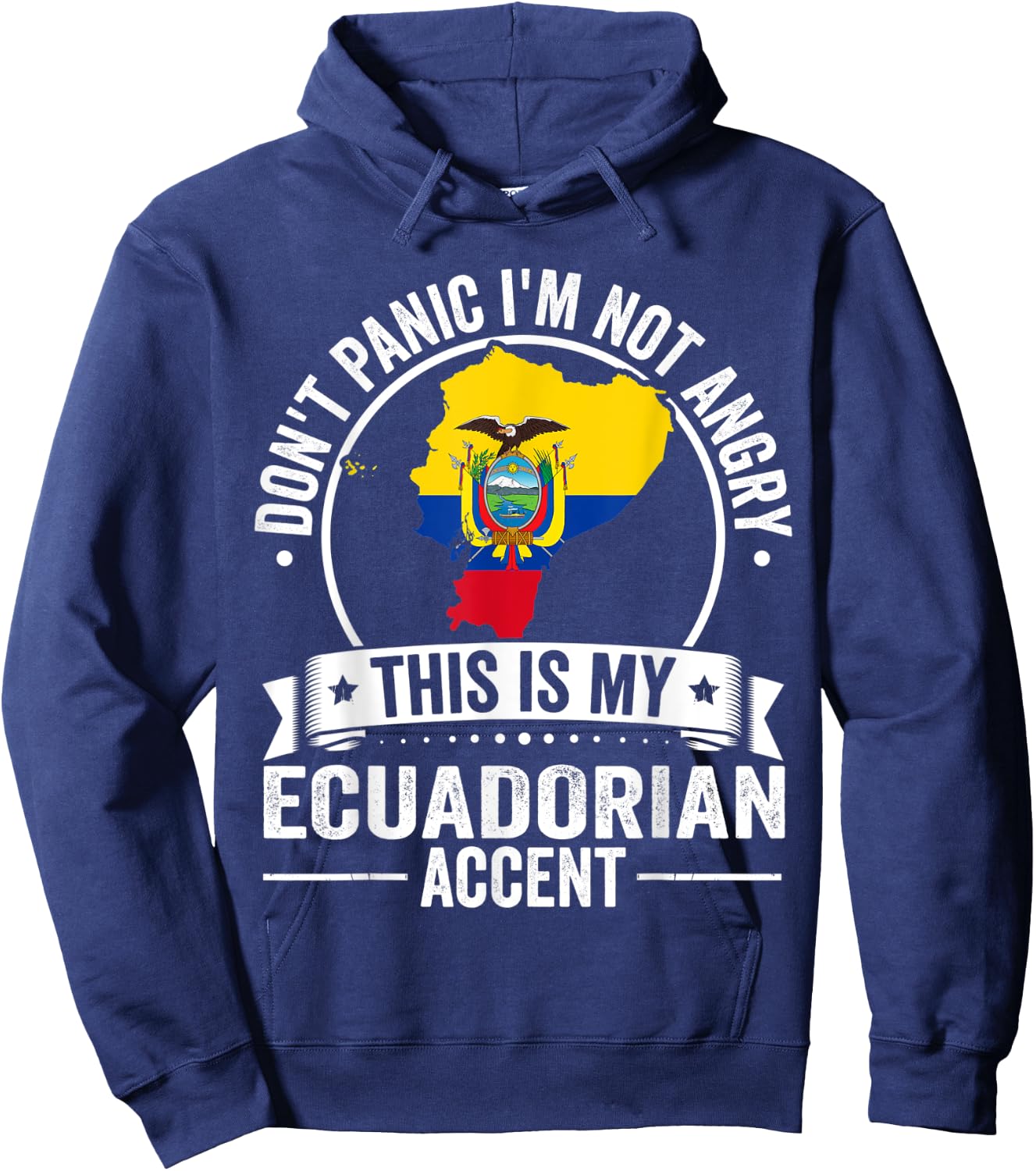 Ecuadorian Roots Outfit Funny Ecuador Heritage Men Women Hoodie - Hoodie | Navy
