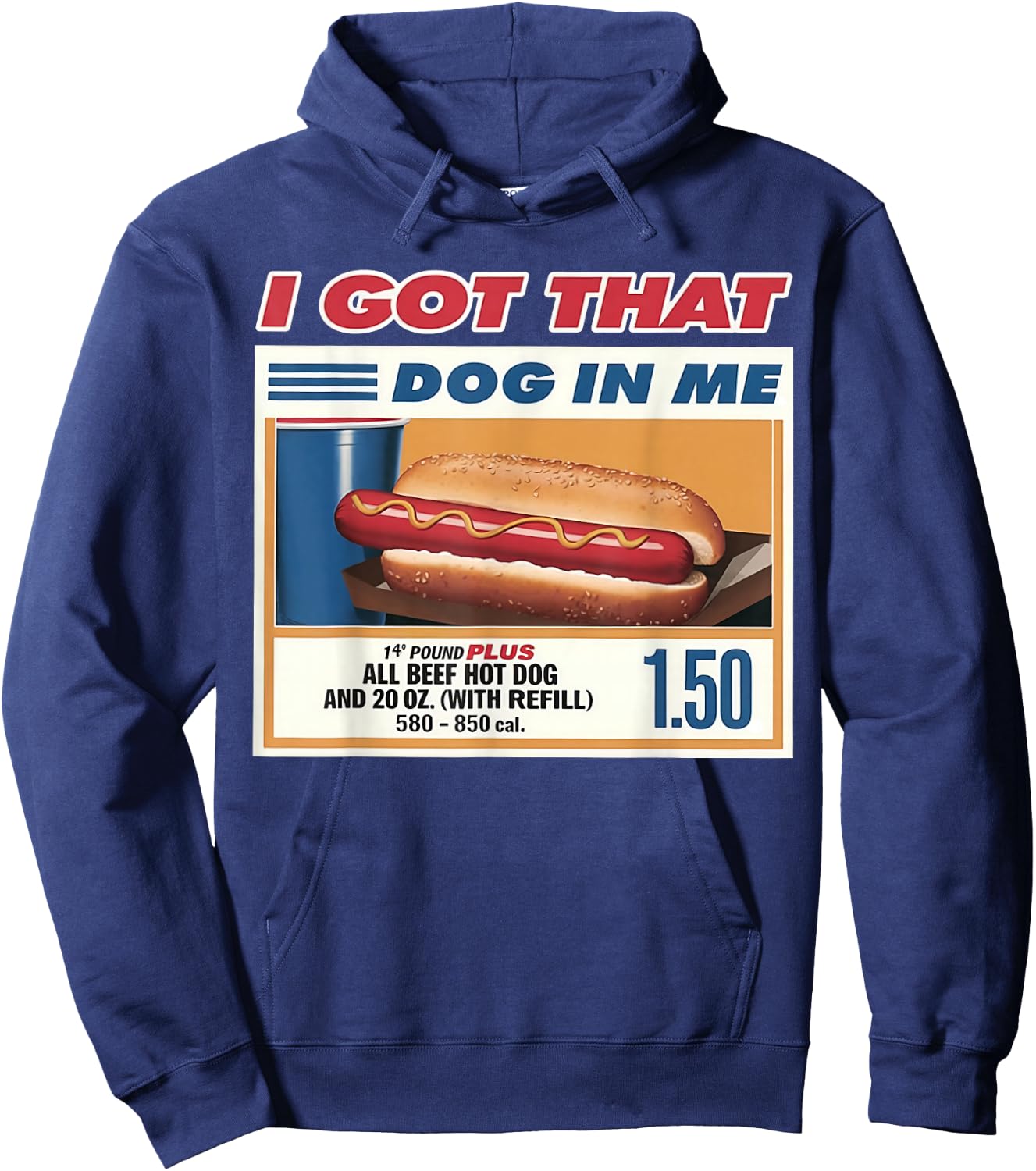 I Got That Dog In Me Funny Combo 4th of July Vintage Meme Hoodie - Hoodie | Navy