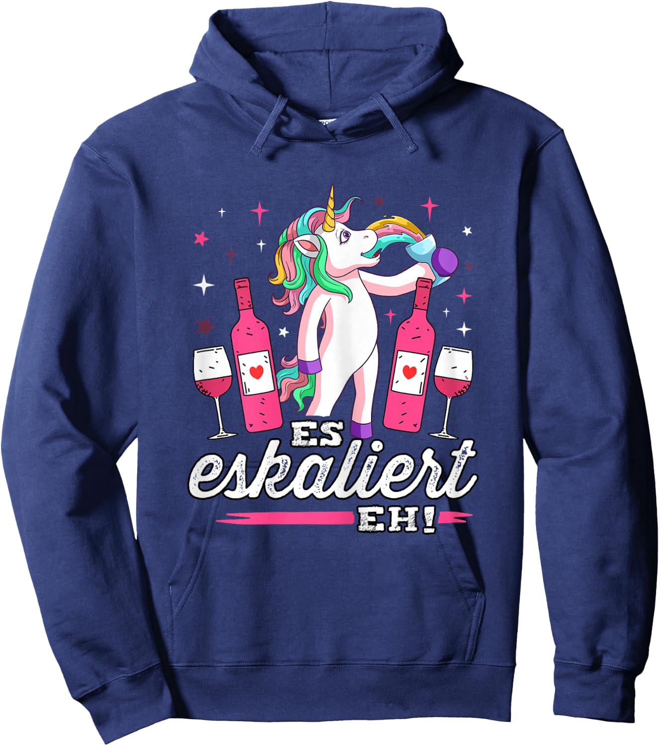 Women's Unicorn Costume It Escalates Deer Malle Party Outfit Women JGA , black Hoodie - Hoodie | Navy
