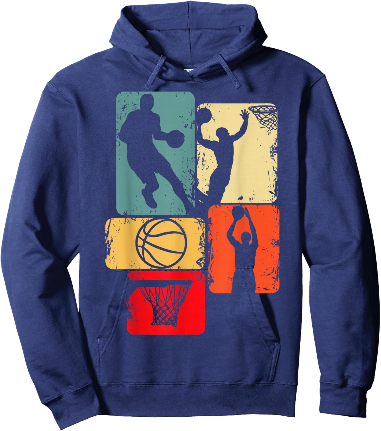 Basketball Player Boys Kids Men Hoodie - Hoodie | Navy
