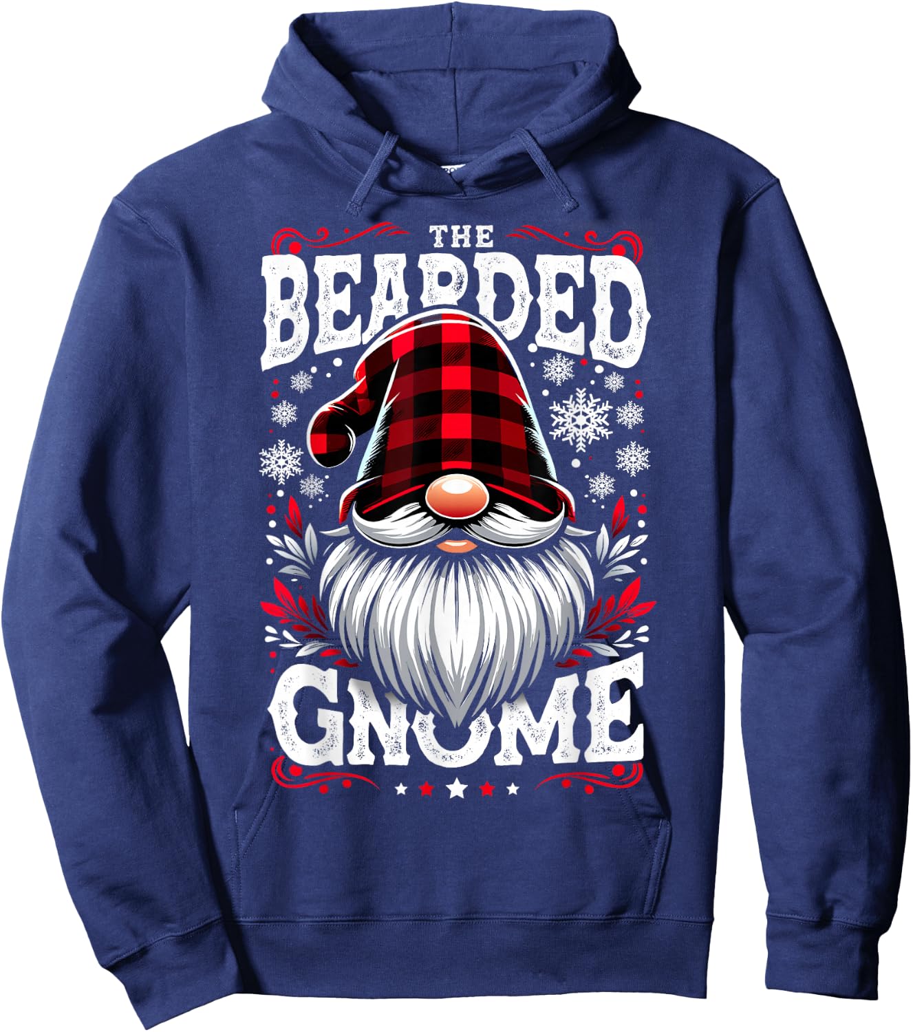 The Bearded Gnome Matching Family Christmas Pajama Hoodie - Hoodie | Navy