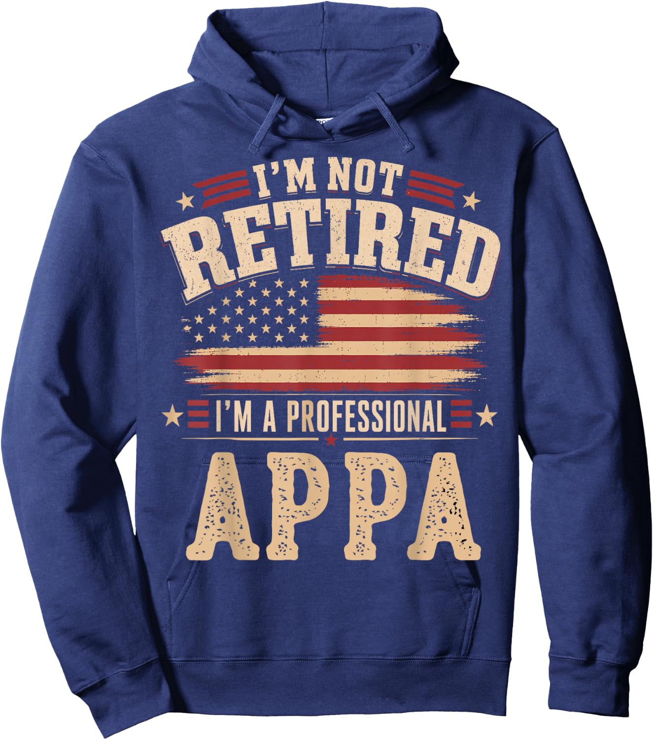 I’m Not Retired I’m A Professional Appa Fathers Day Hoodie - Hoodie | Navy