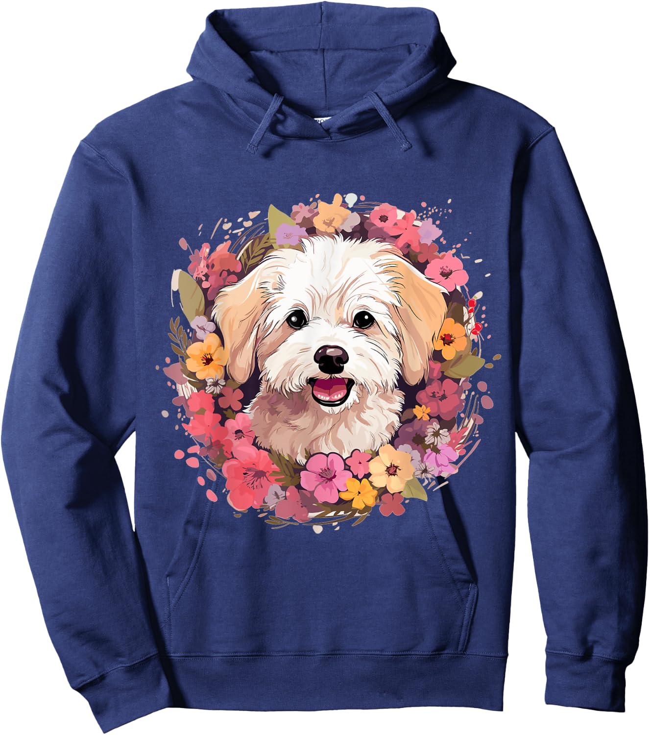 Maltipoo Dog Breed Pet Cute Graphic Women Girls Kids Hoodie - Hoodie | Navy