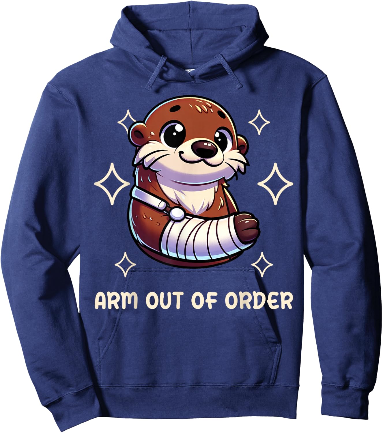 Funny Arm Out Of Order Broken Arm Gifts For Kids Hoodie - Hoodie | Navy