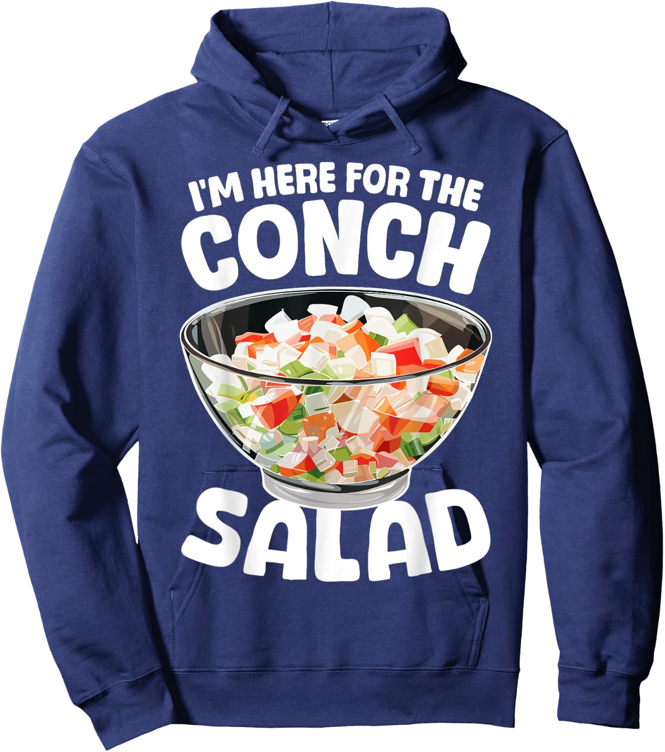 Conch Salad Bahamian Food Hoodie - Hoodie | Navy