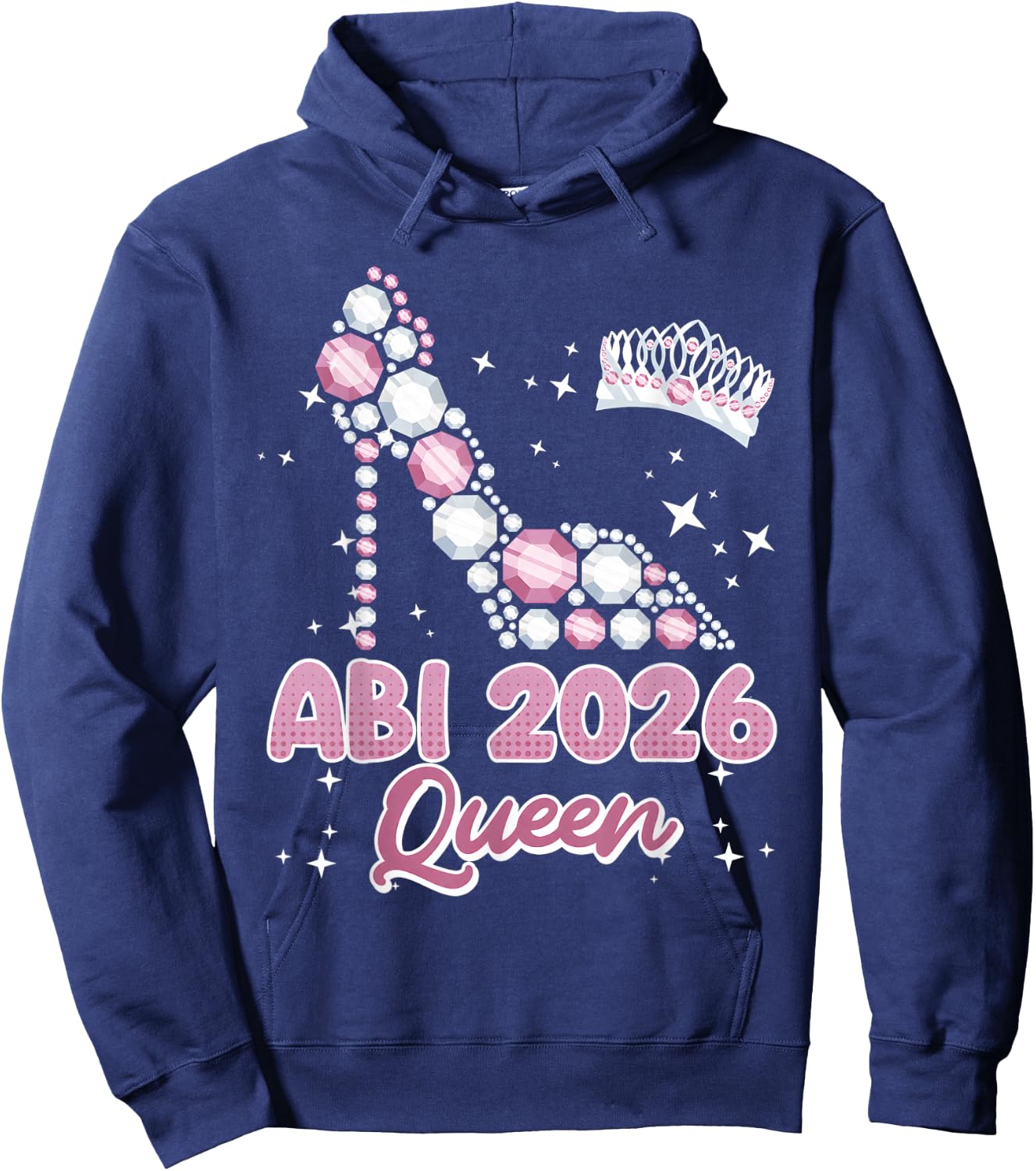 Abitur Queen Abi 2026 Abiturientinnen Lustiges Abitur Hoodie - Hoodie | Navy