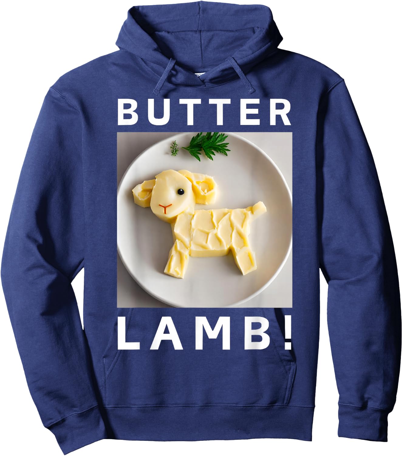 Easter Celebration Buffalo Traditions And Polish Butter Lamb Hoodie - Hoodie | Navy