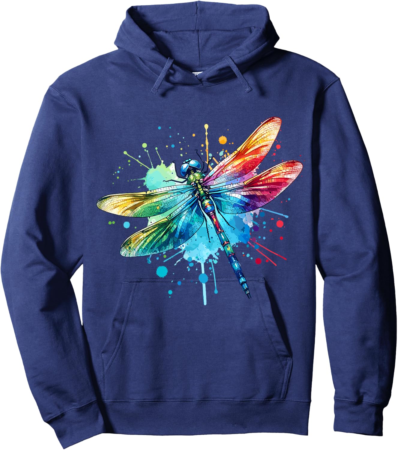 Bunte Libellen, Libellen Hoodie - Hoodie | Navy