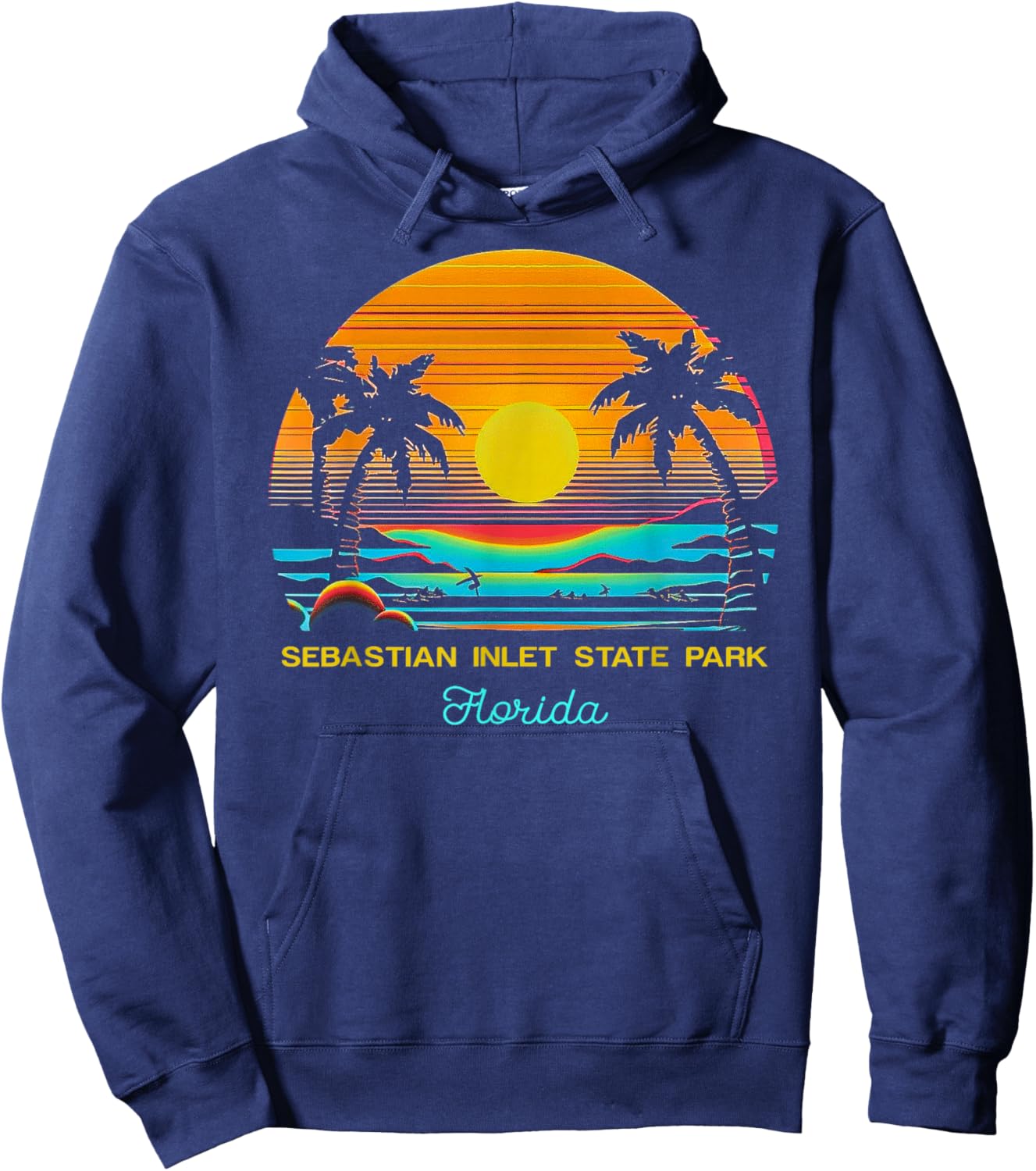 Sebastian Inlet State Park Florida Hoodie - Hoodie | Navy