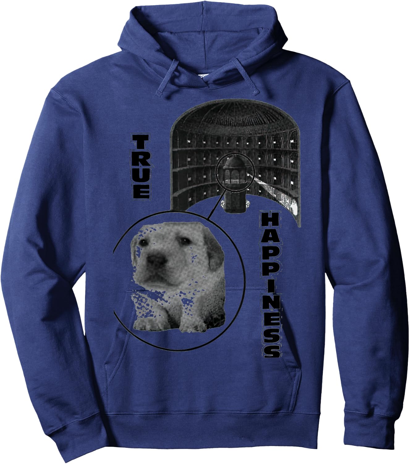 True Happiness Panopticons Funny Hoodie - Hoodie | Navy