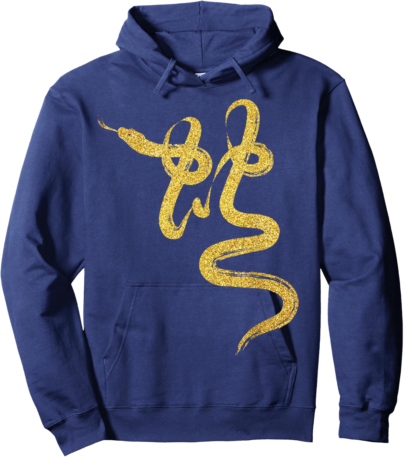 Year of the Snake Gold Chinese Zodiac 2025 Hoodie - Hoodie | Navy