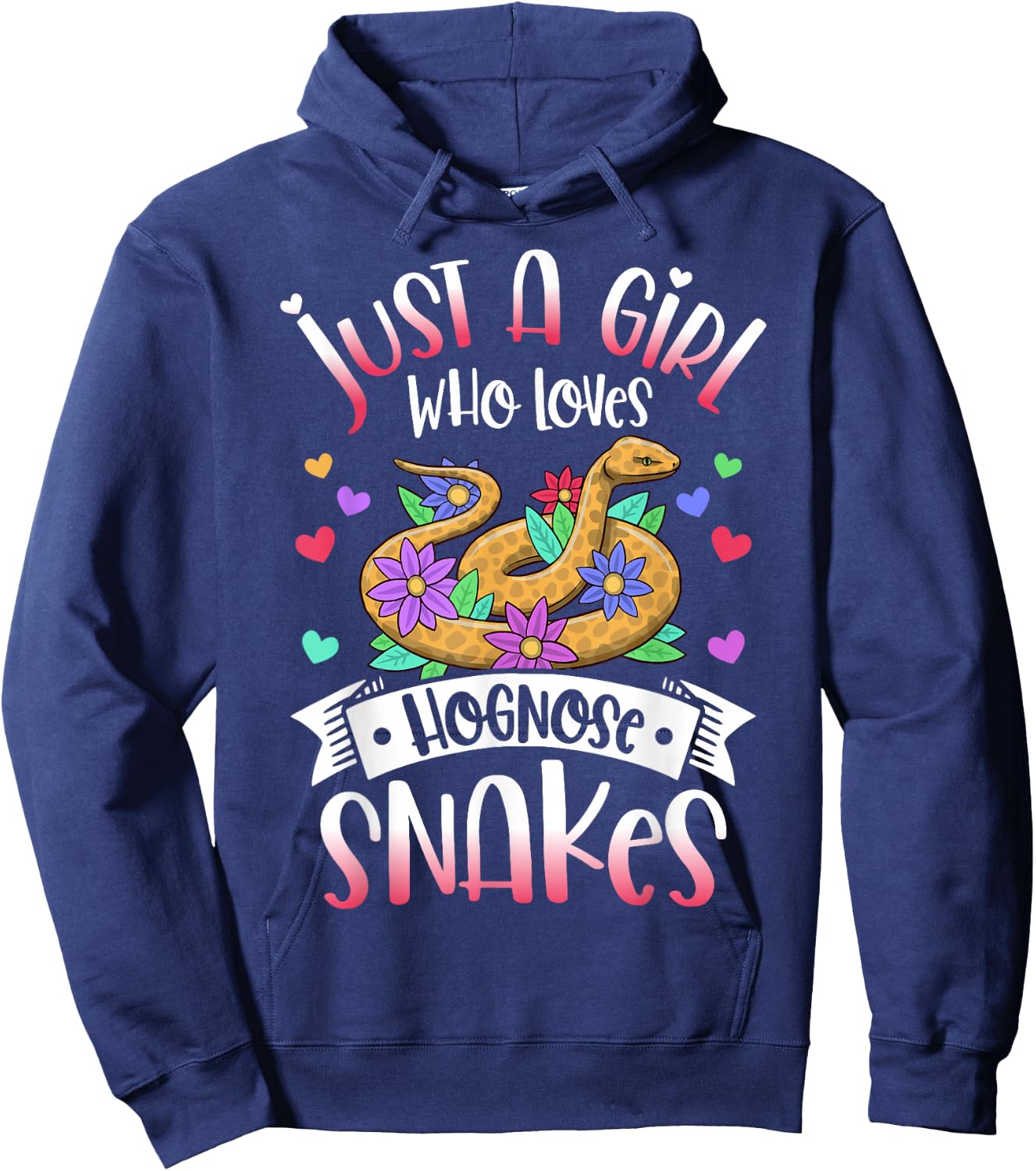 Just A Girl Who Loves Hognose Snakes Hoodie - Hoodie | Navy