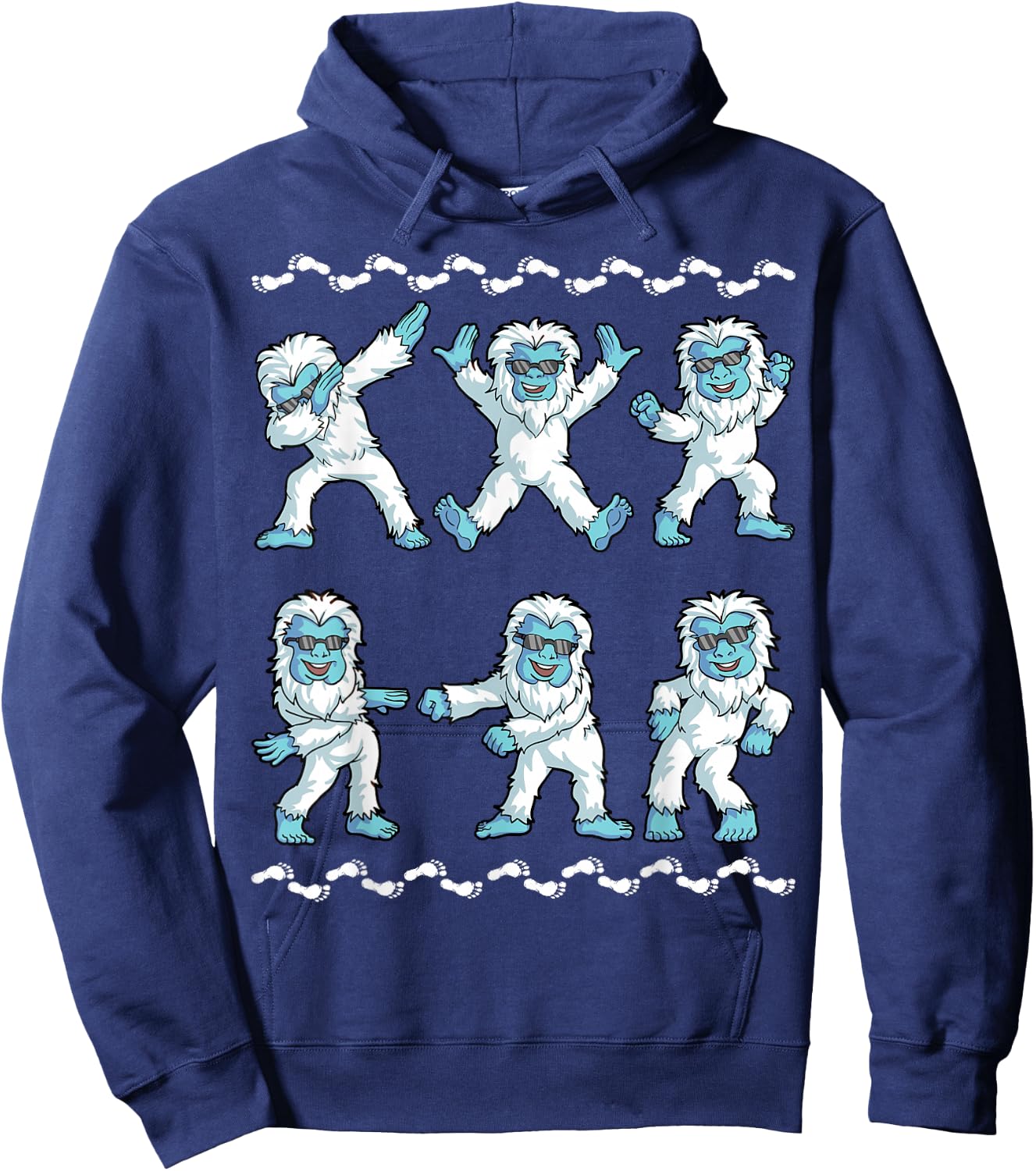 Dancing Yeti Abominable Dance Dab Boy Girls Kids Funny Hoodie - Hoodie | Navy
