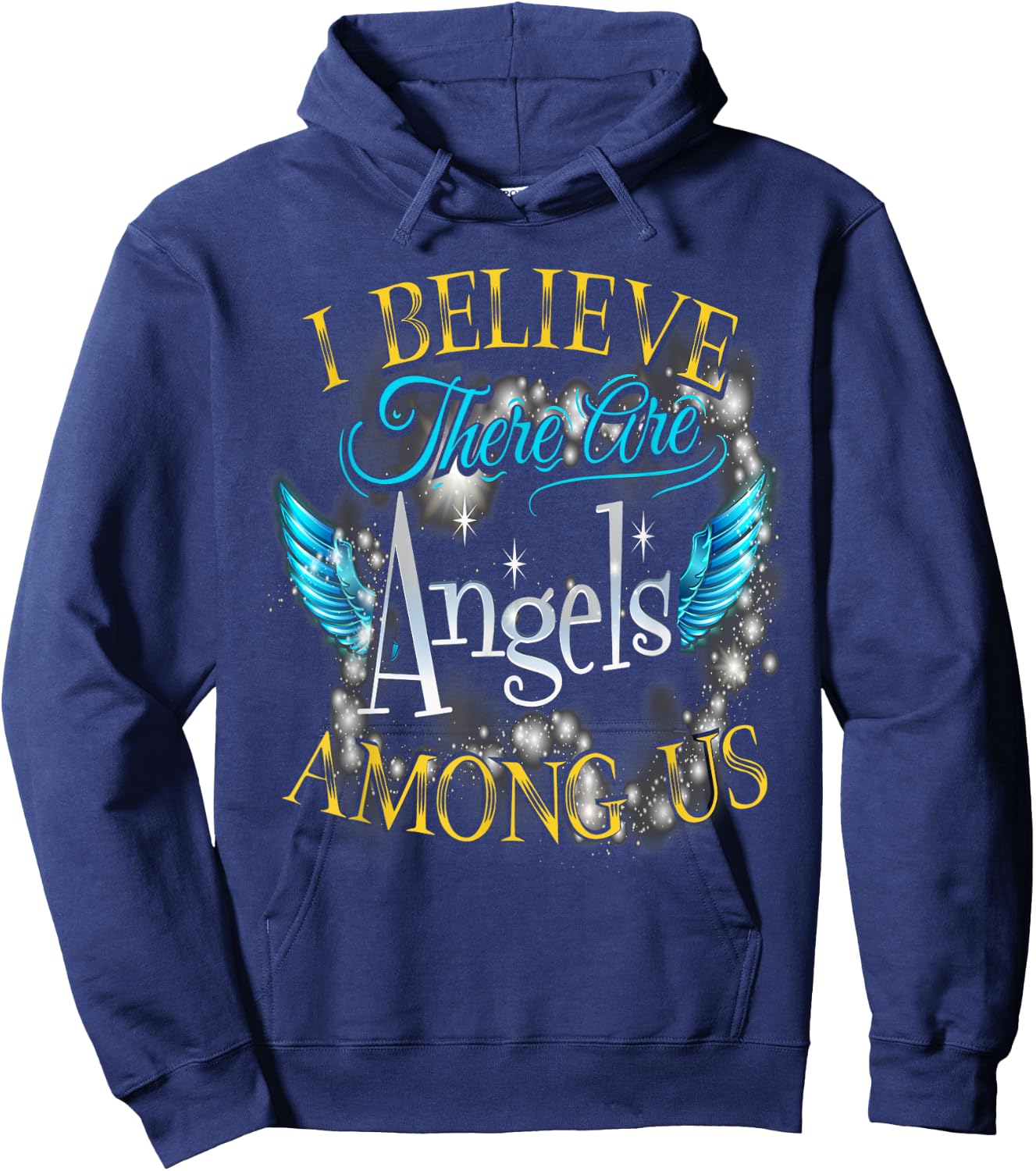 I Believe There Are Angels Among Us Butterfly Lover Hoodie - Hoodie | Navy
