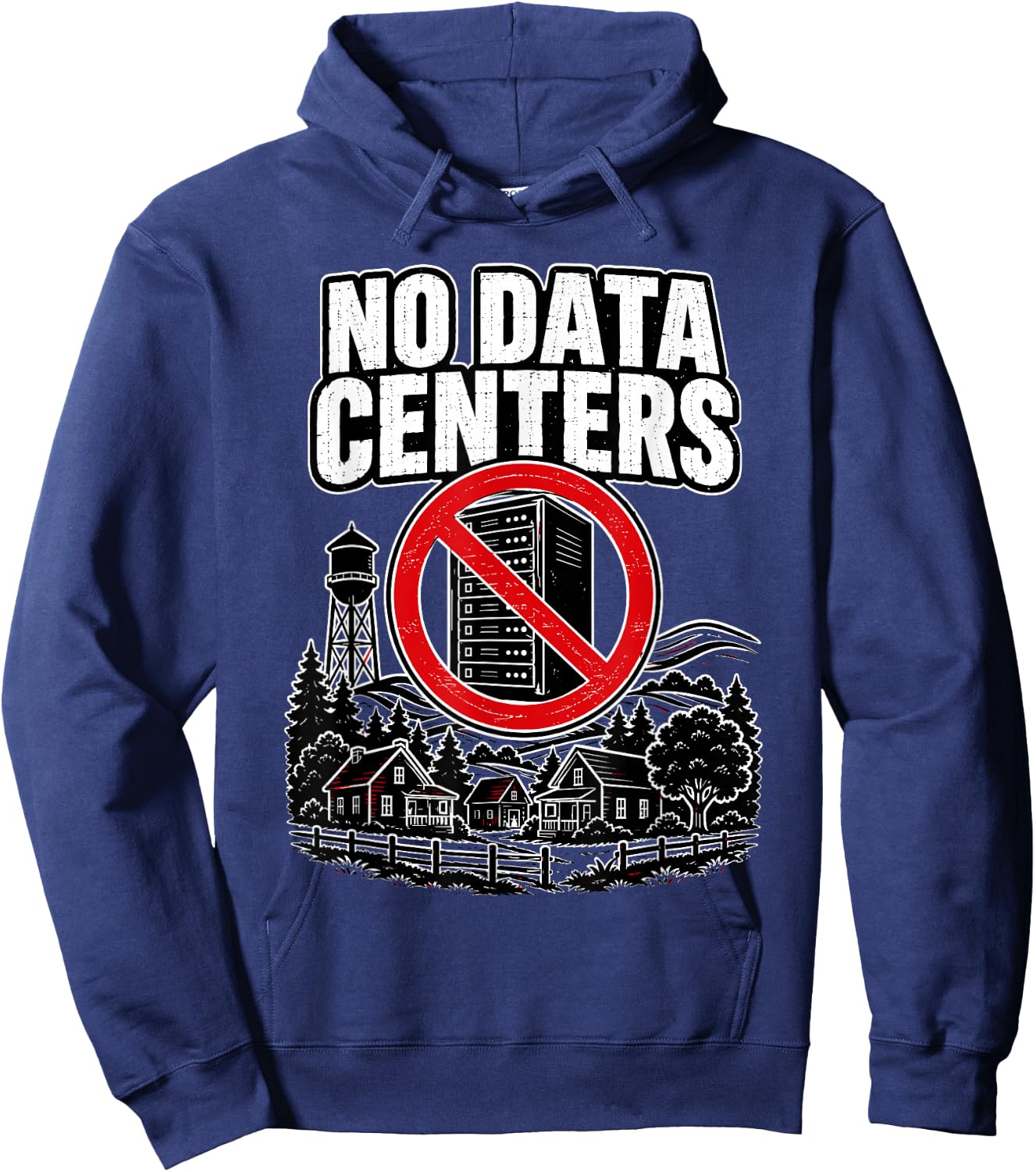 T-Shirt Hoodie - Hoodie | Navy