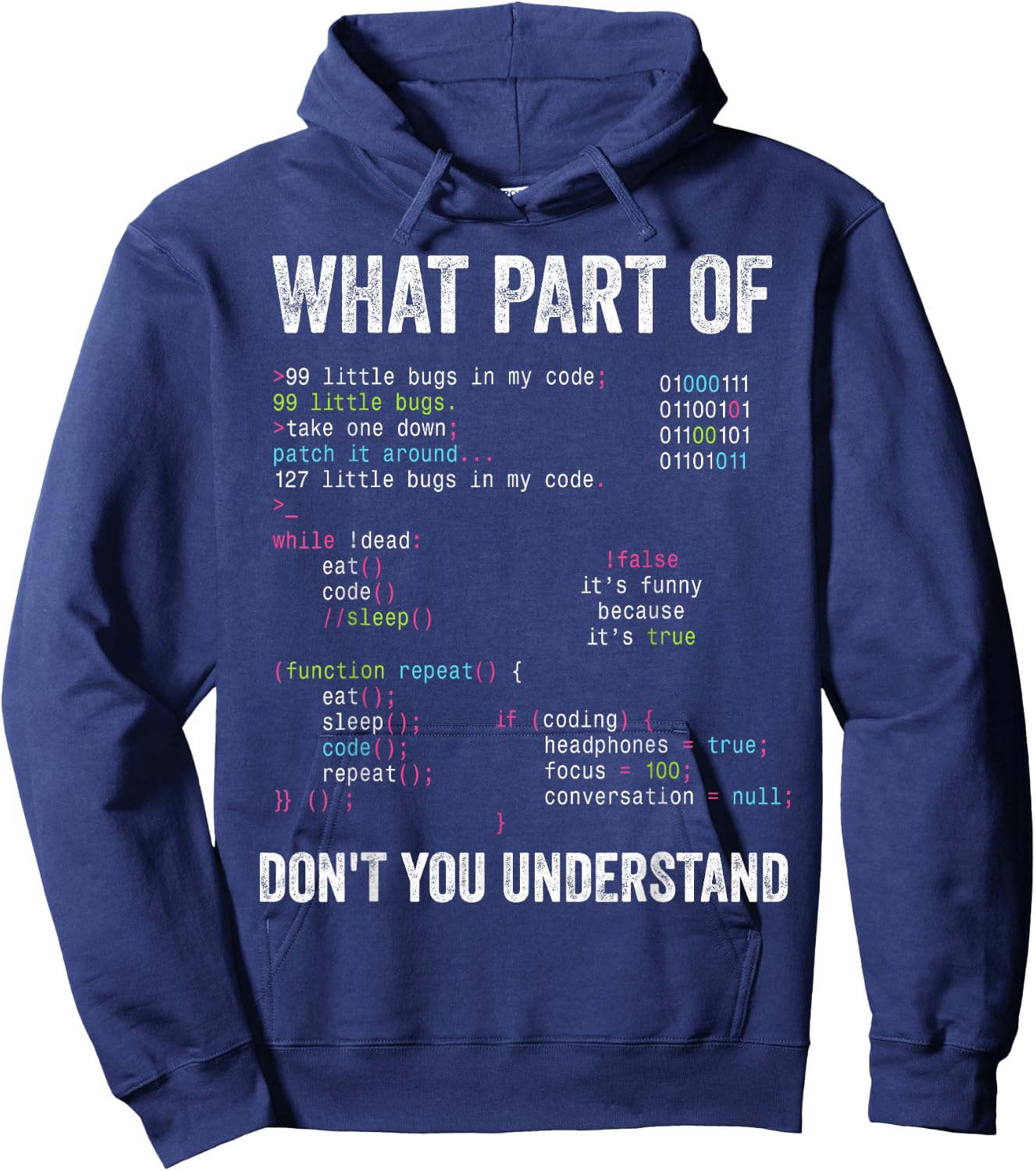 Which Teil Do Not Coding Coder Programmer Funny , black Hoodie - Hoodie | Navy