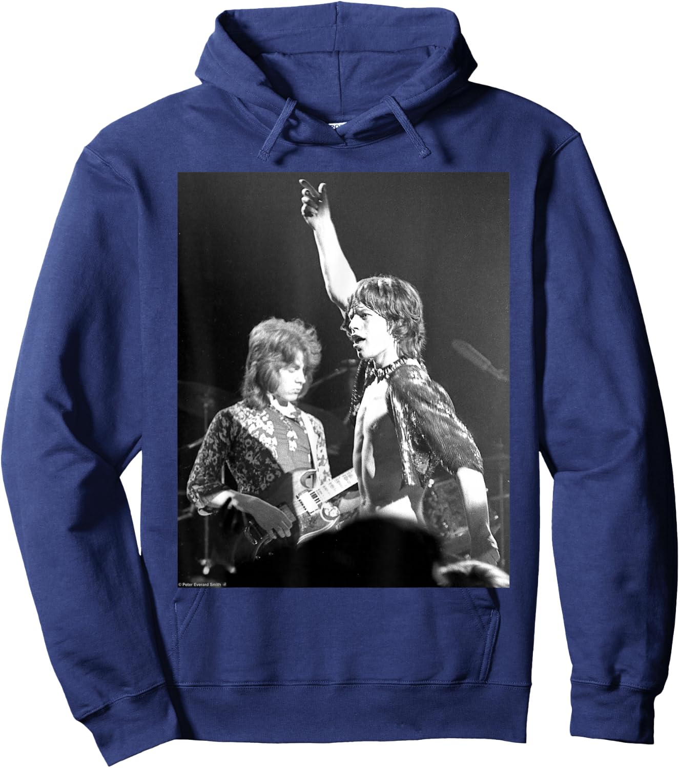 Mick Jagger Mick Taylor The Rolling Stones By Everard Smith Hoodie - Hoodie | Navy