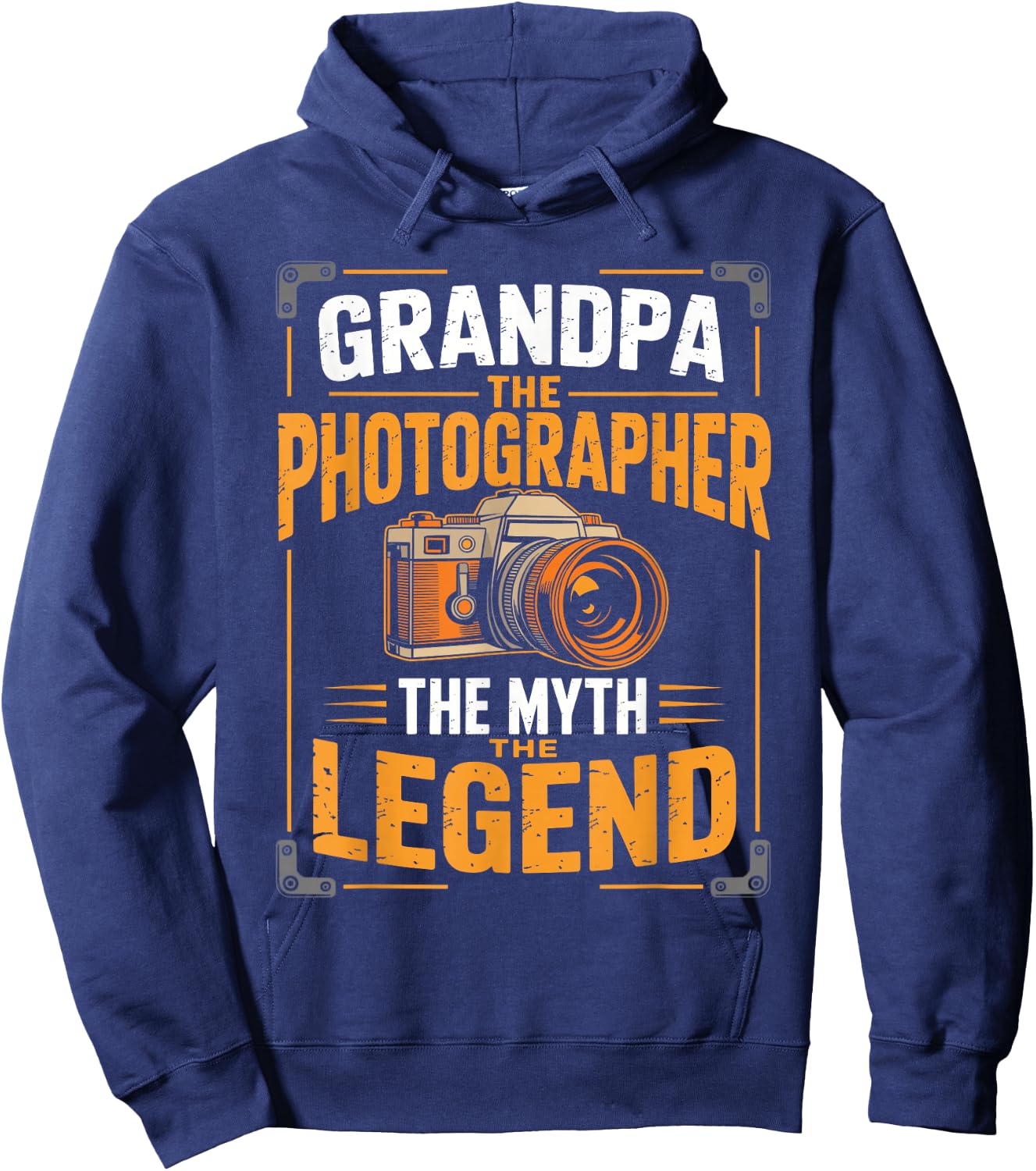 Grandpa The Photographer The Myth The Legend Hoodie - Hoodie | Navy