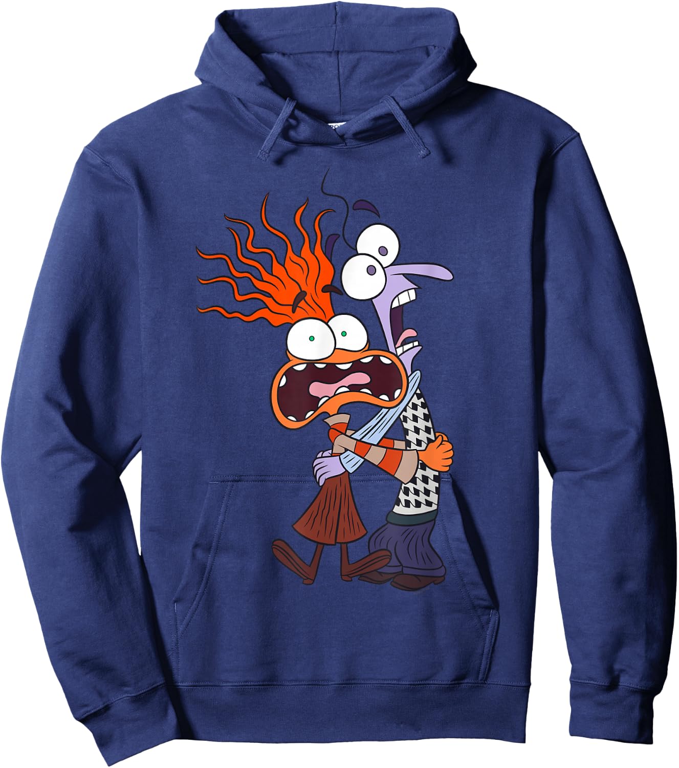 Disney and Pixar’s Inside Out 2 Toony Colors Anxiety & Fear Hoodie - Hoodie | Navy