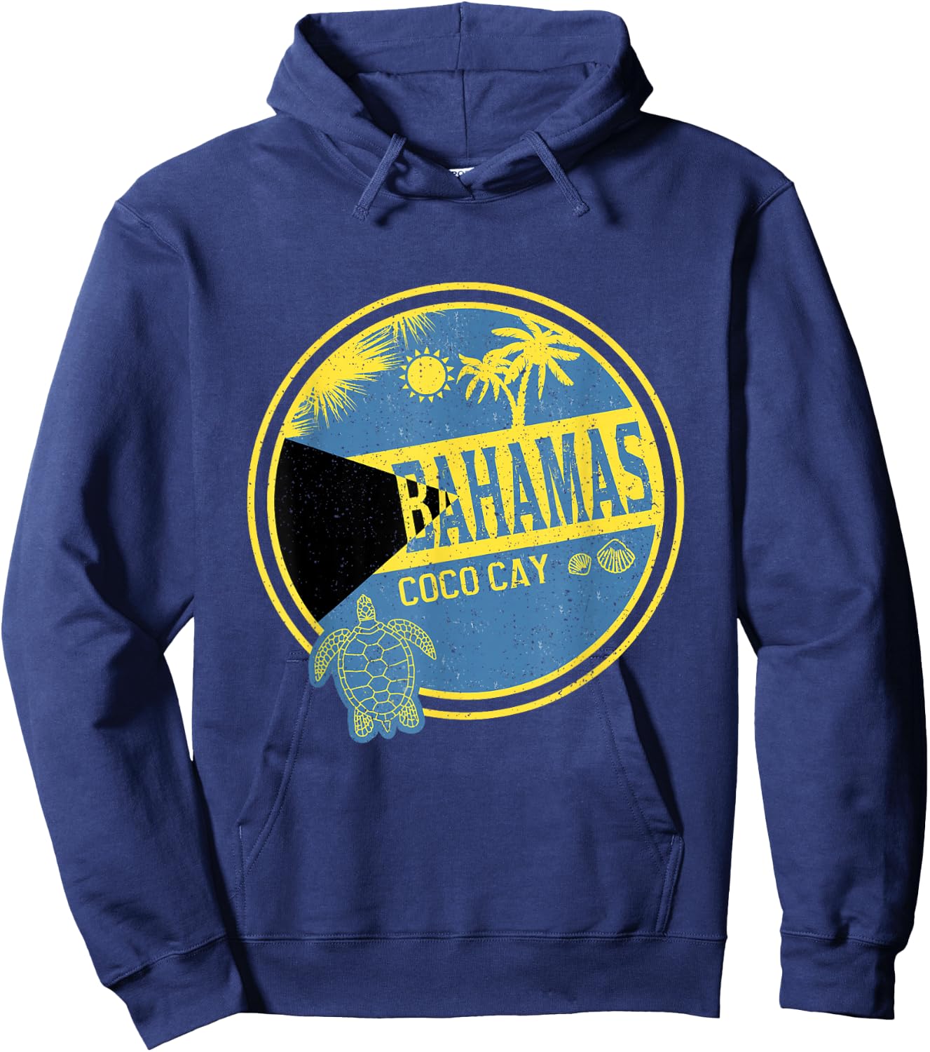 Caribbean Bahamas Coco Cay Vintage Vacation Tropical Hoodie - Hoodie | Navy